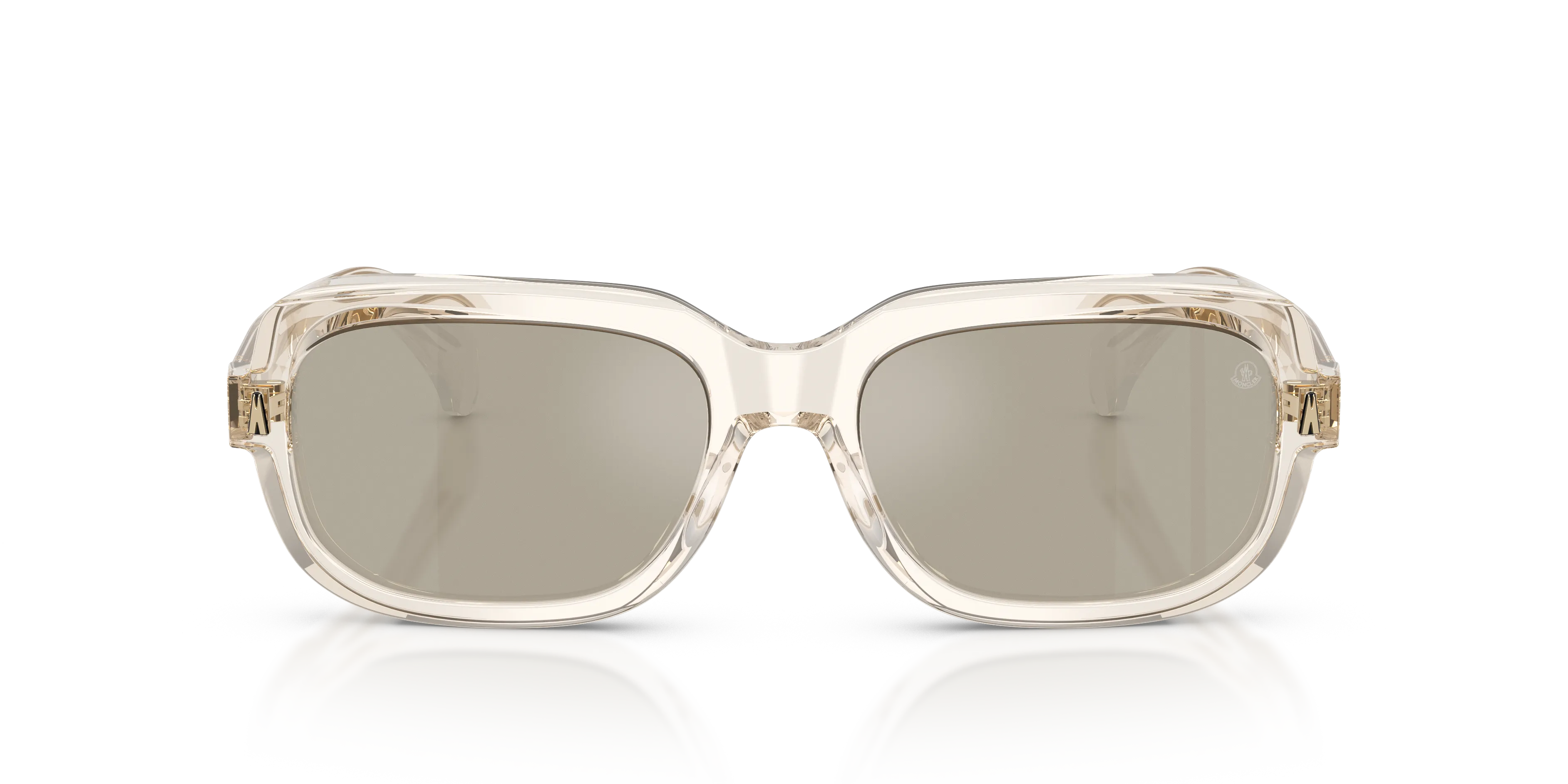 Moncler ME6008 SUNTRAP 30035A Occhiali da sole Acetato Trasparente Marrone Pillow Normale Specchiato - immagine 3