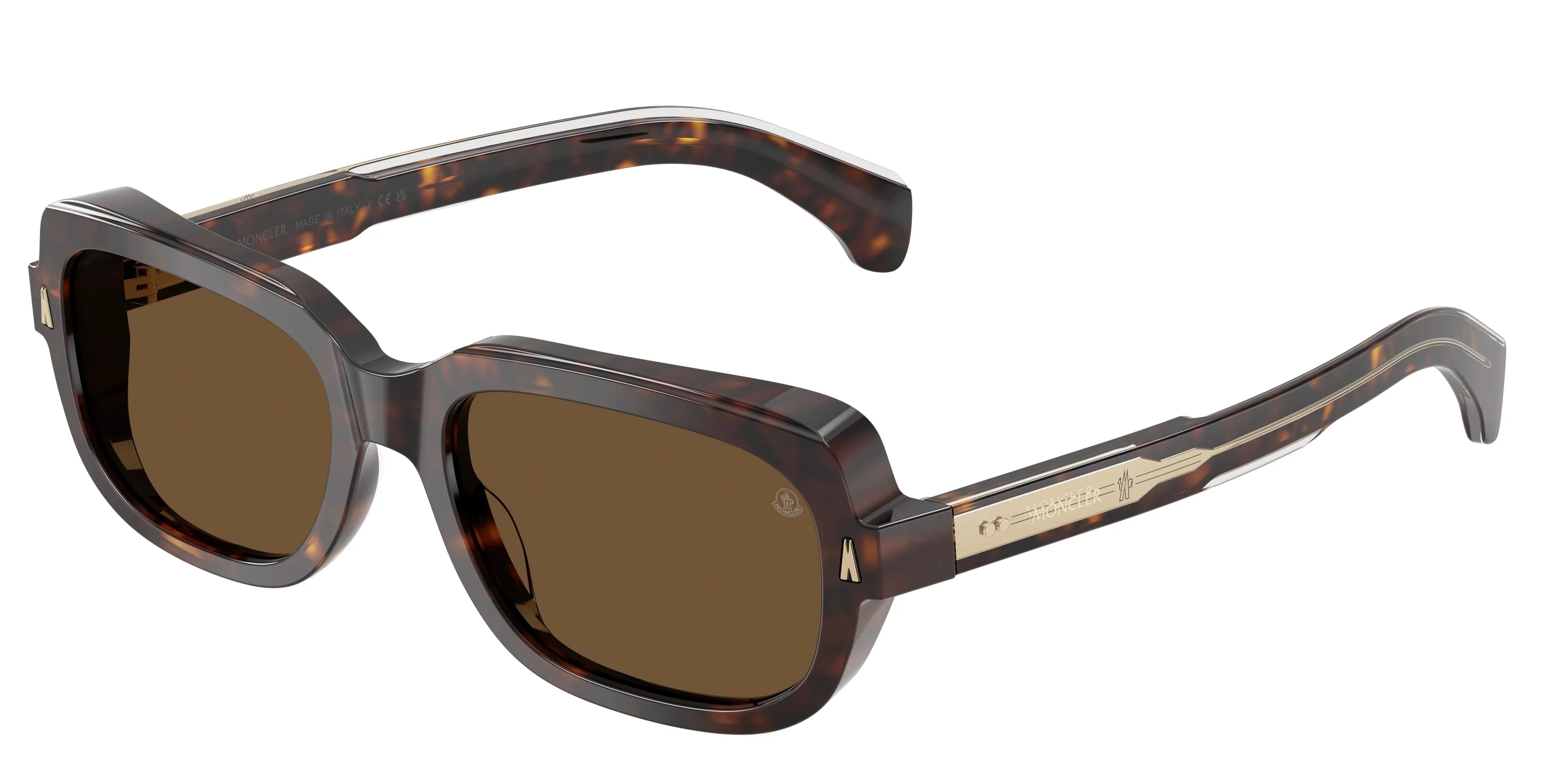 Moncler ME6008 SUNTRAP 300273 Occhiali da sole Acetato Tartaruga Marrone Pillow Normale - immagine 1