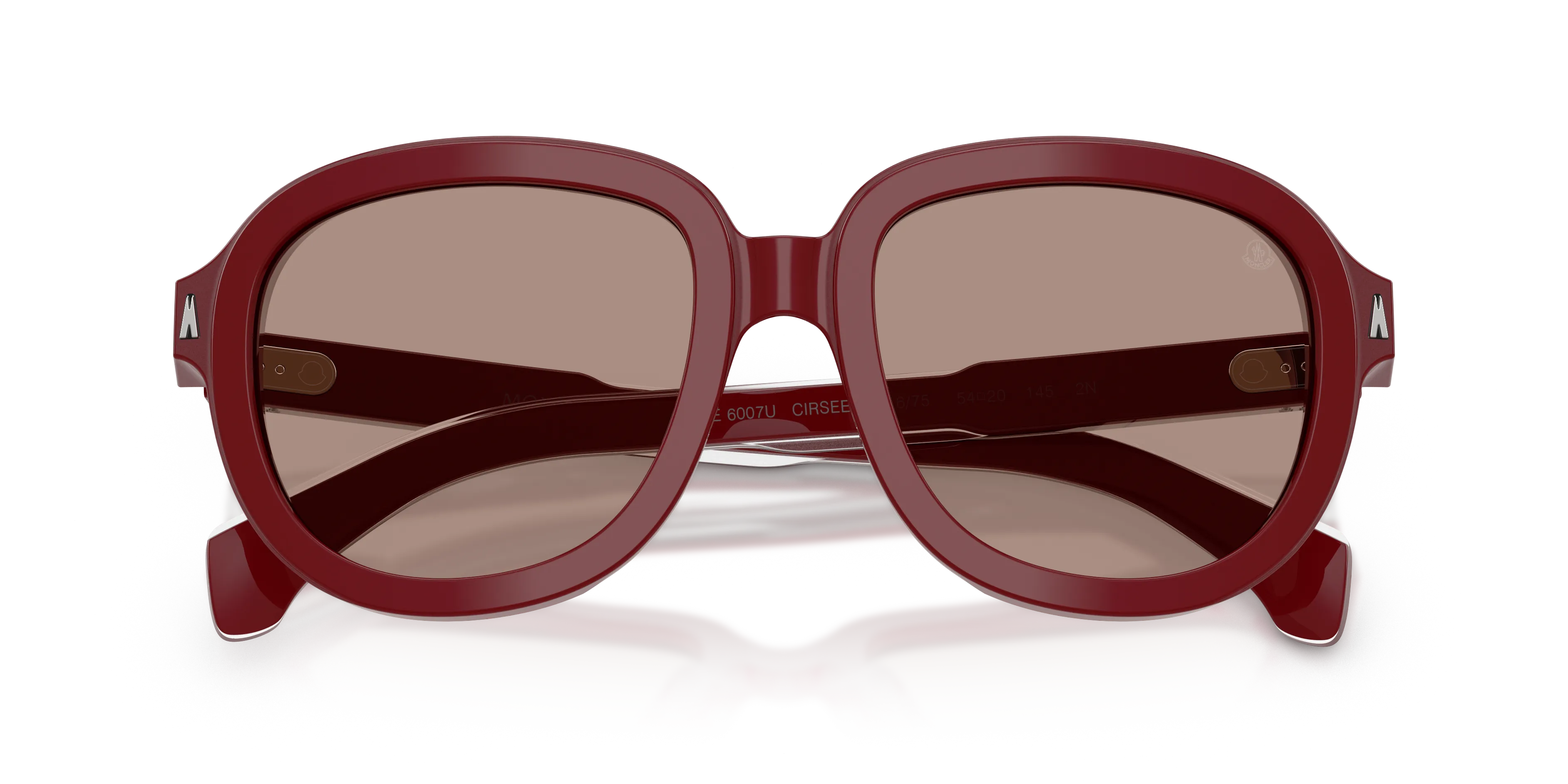 Moncler ME6007U CIRSEE 301675 Occhiali da sole Acetato Rosso Rosso Pilot Normale - immagine 2