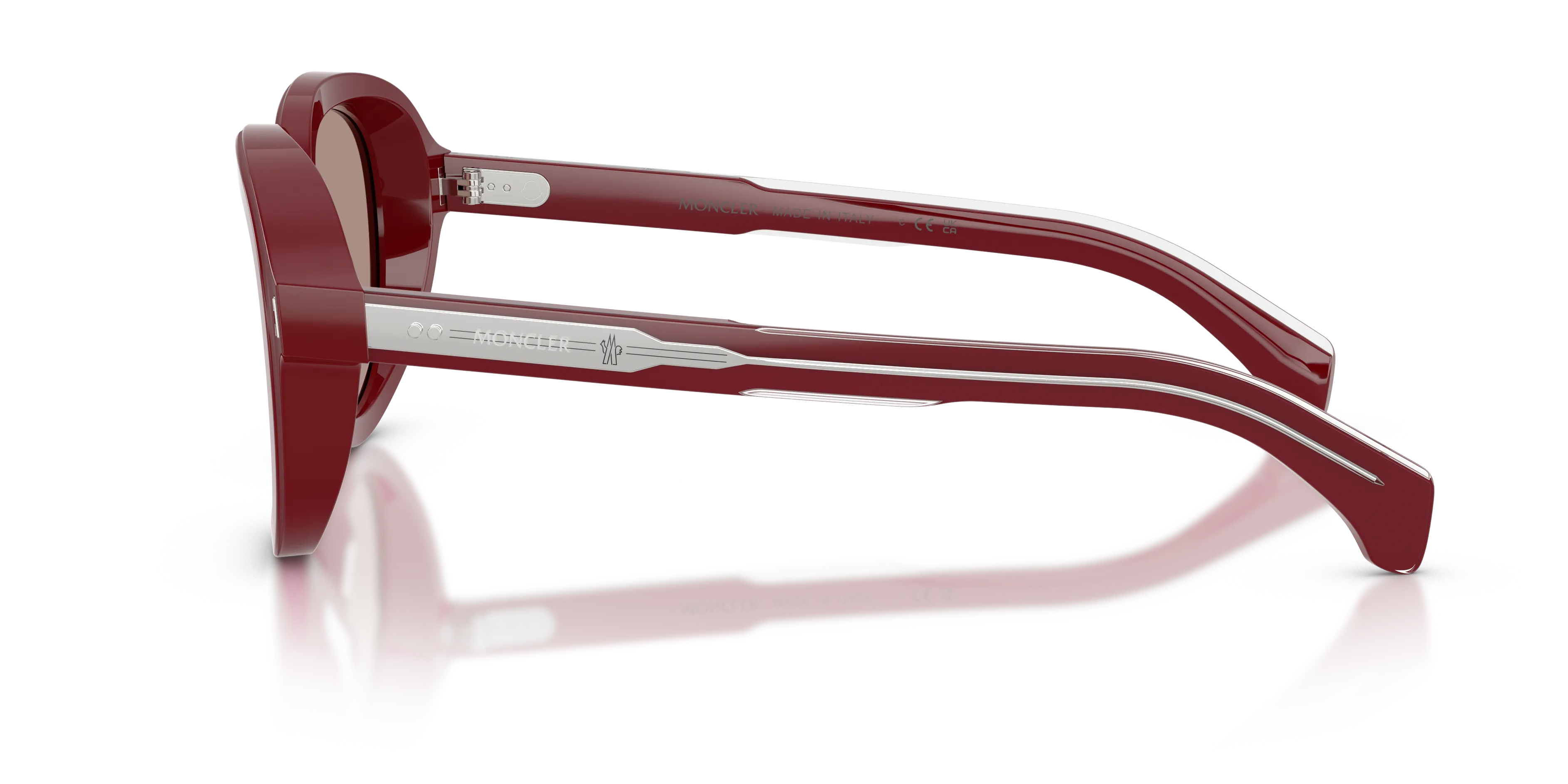 Moncler ME6007U CIRSEE 301675 Occhiali da sole Acetato Rosso Rosso Pilot Normale - immagine 4