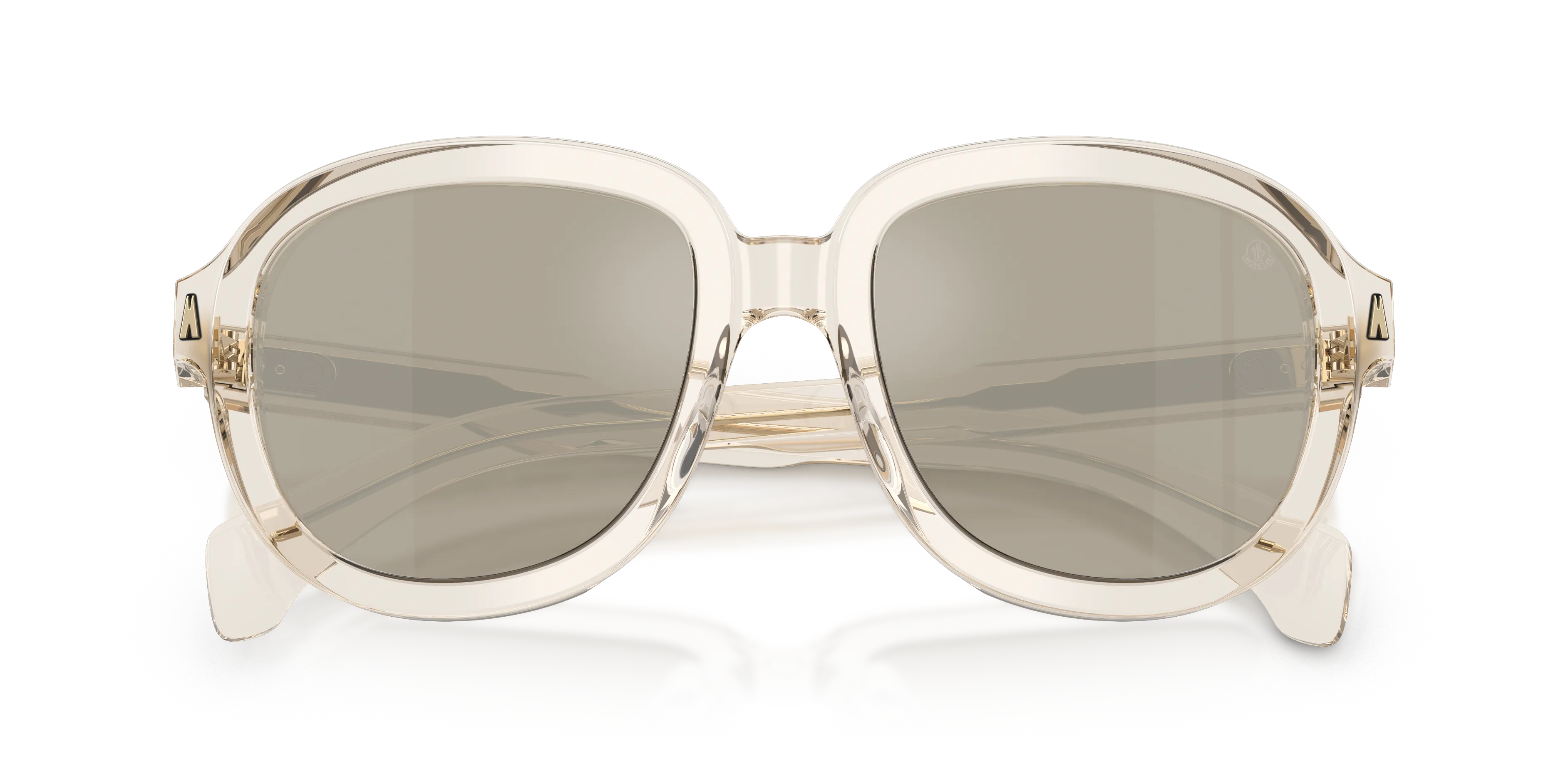 Moncler ME6007U CIRSEE 30035A Occhiali da sole Acetato Trasparente Marrone Pilot Normale Specchiato - immagine 2
