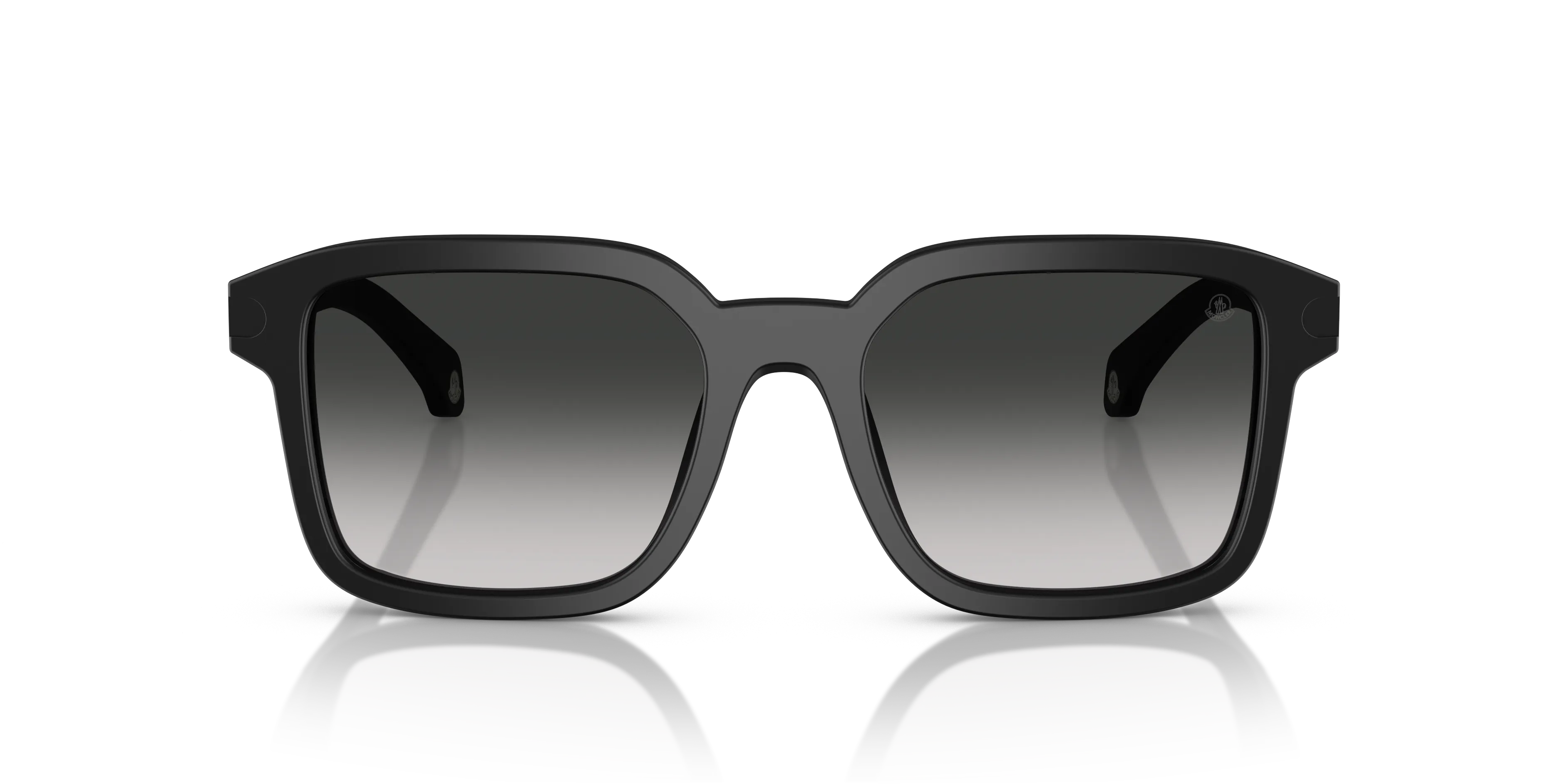 Moncler ME6006 QUADERNA 30103C Occhiali da sole Acetato Nero Grigio Squadrata Normale Sfumato - immagine 3