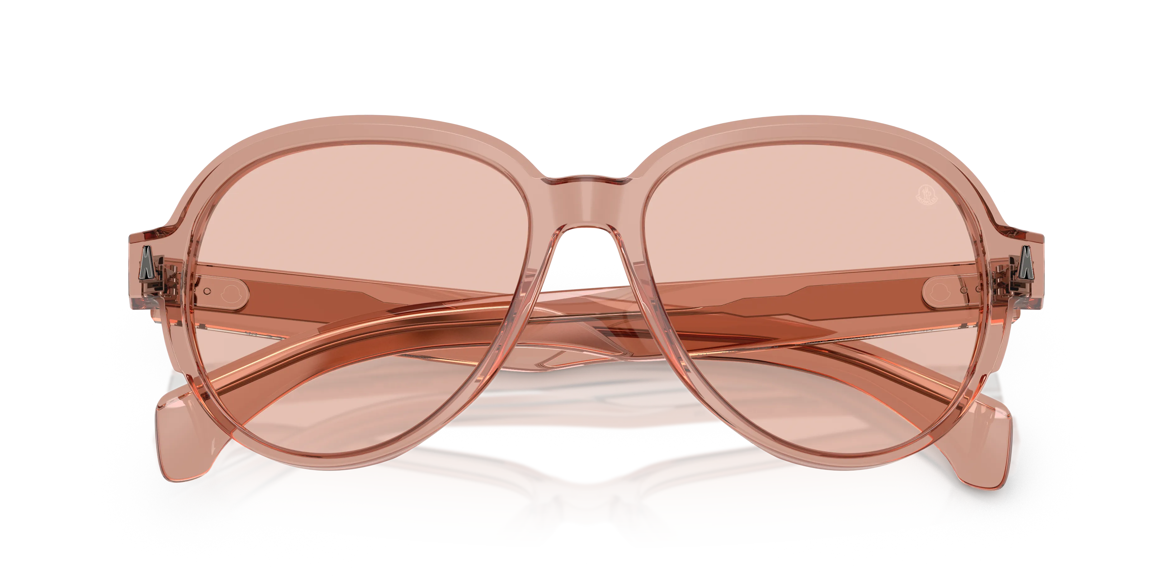 Moncler ME6005 SWANSPAN 300884 Occhiali da sole Acetato Rosa Rosa Pilot Normale - immagine 2