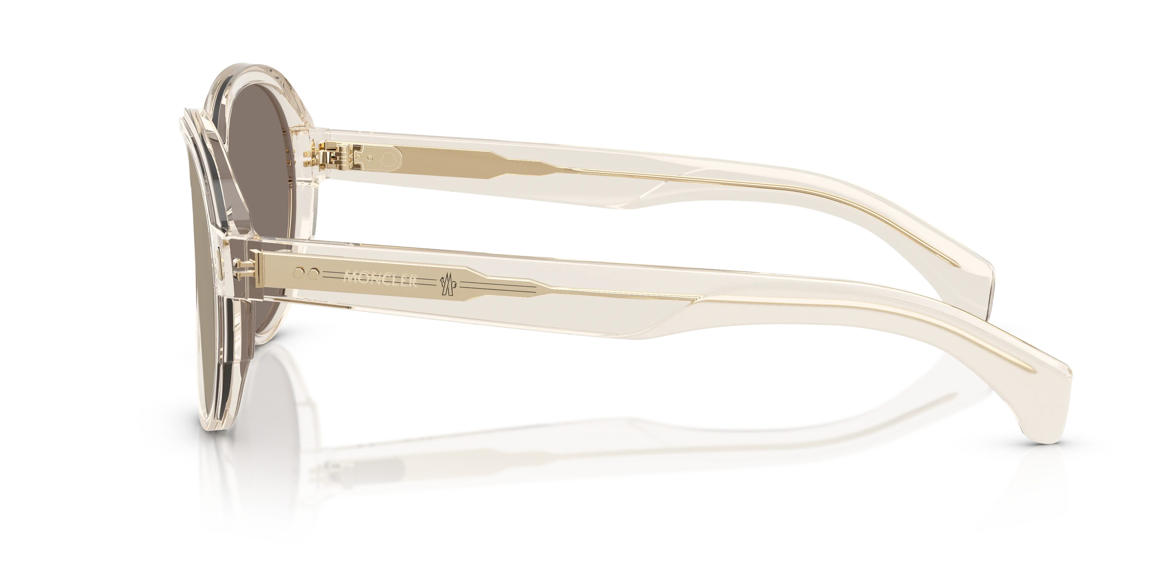 Moncler ME6005 SWANSPAN 30035A Occhiali da sole Acetato Bianco Grigio Pilot Normale - immagine 4