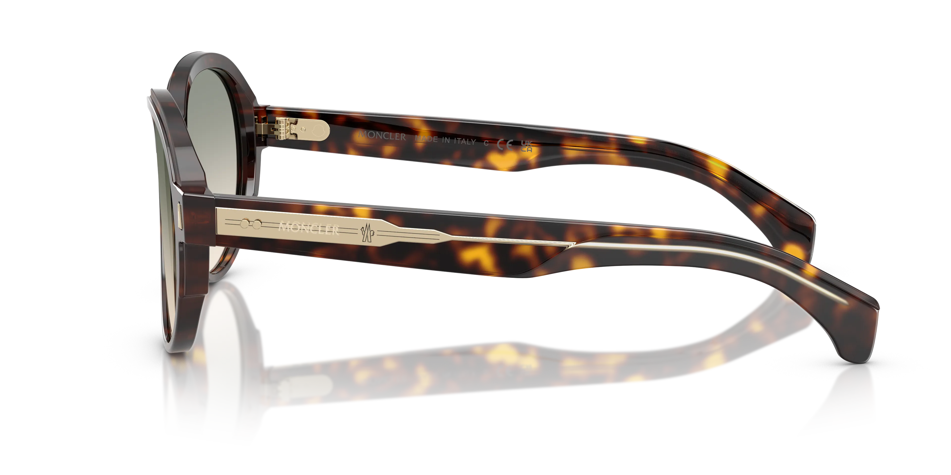 Moncler ME6005 SWANSPAN 30022A Occhiali da sole Acetato Tartaruga Marrone Pilot Normale Sfumato - immagine 4