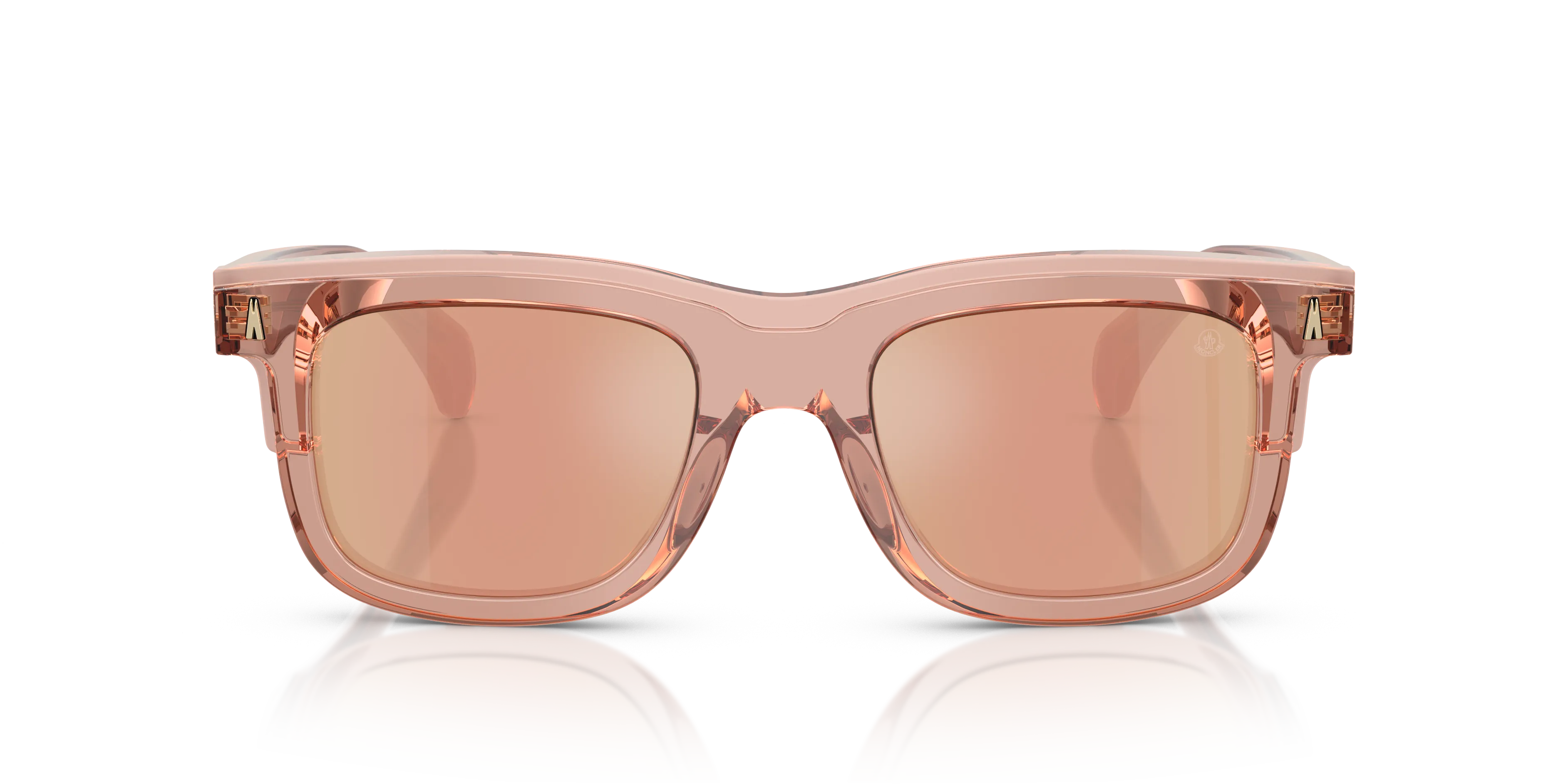 Moncler ME6004 CLARO 30087J Occhiali da sole Acetato Rosa Oro Squadrata Normale - immagine 3