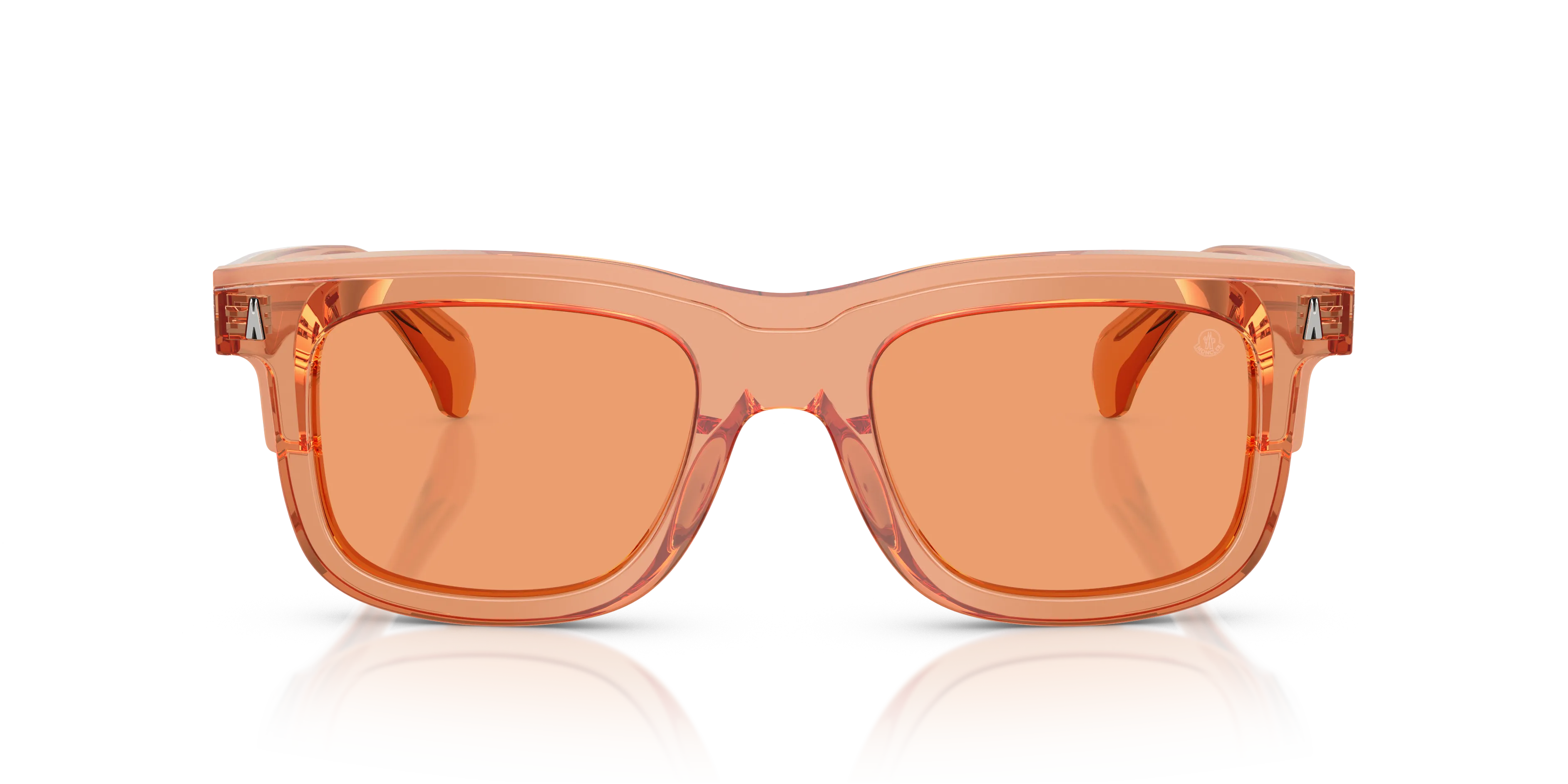 Moncler ME6004 CLARO 300574 Occhiali da sole Acetato Rosa Arancione Squadrata Normale - immagine 3
