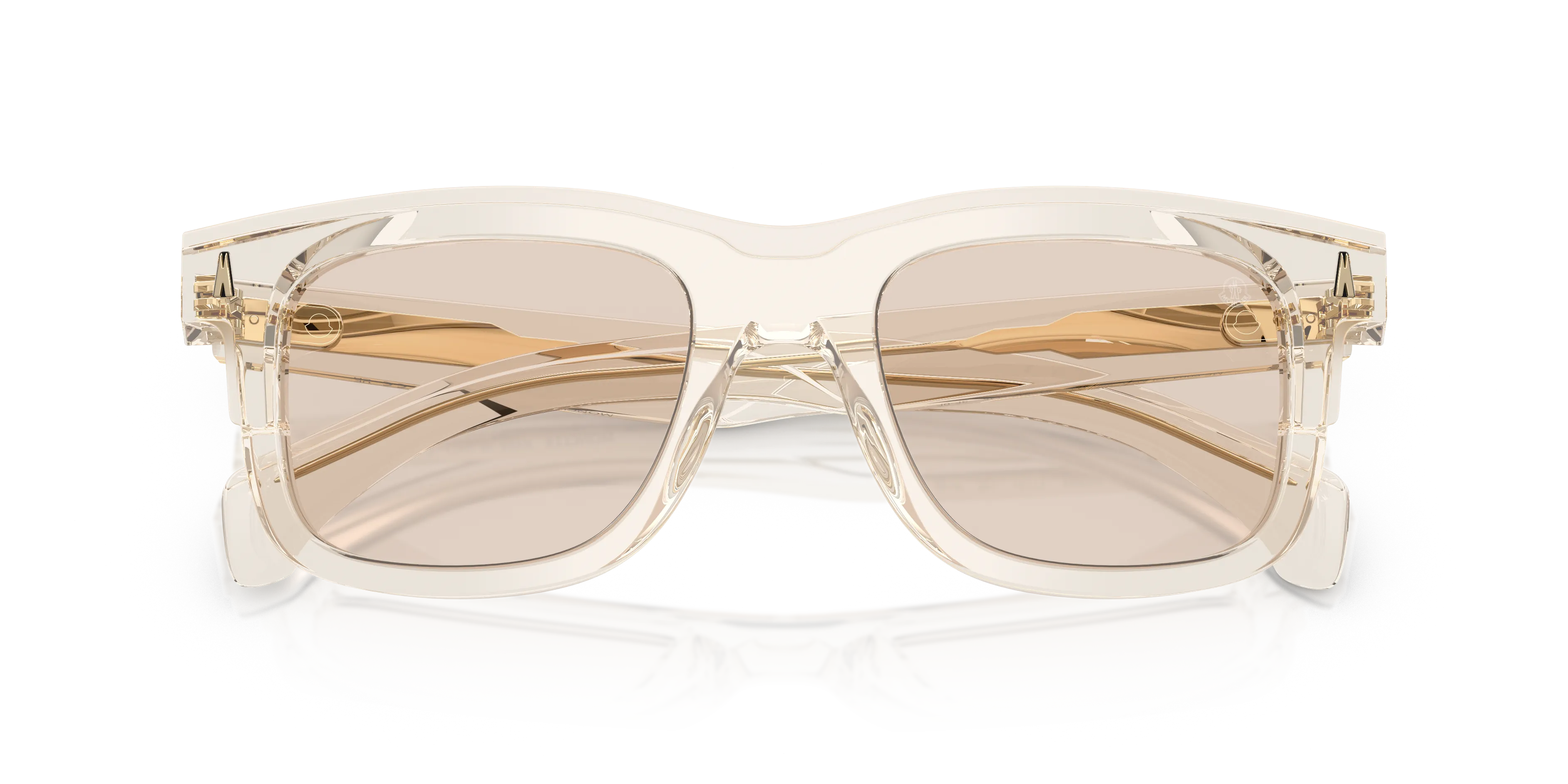 Moncler ME6004 CLARO 3003M4 Occhiali da sole Acetato Bianco Marrone Squadrata Fotocromatiche - immagine 2