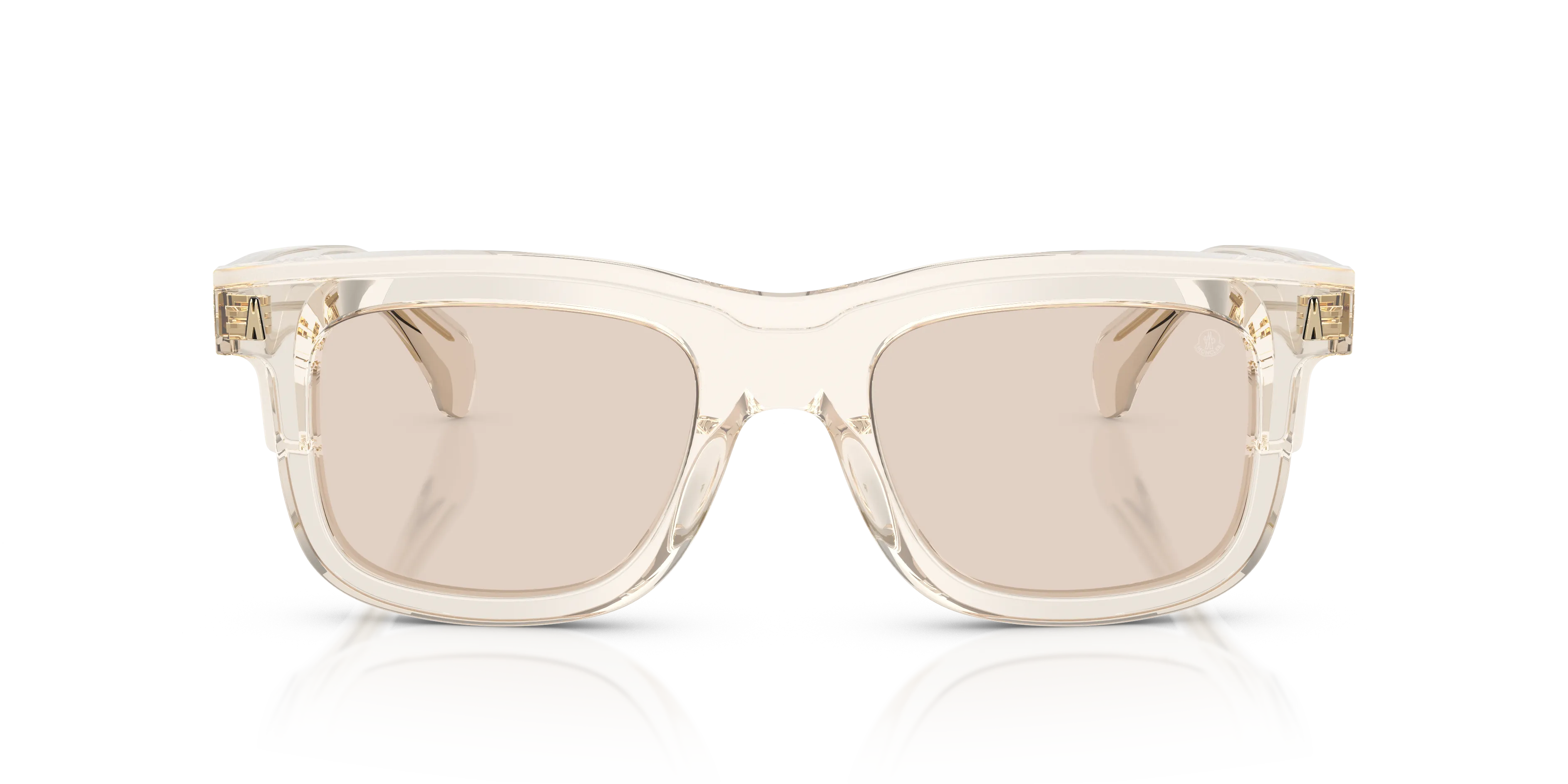 Moncler ME6004 CLARO 3003M4 Occhiali da sole Acetato Bianco Marrone Squadrata Fotocromatiche - immagine 3