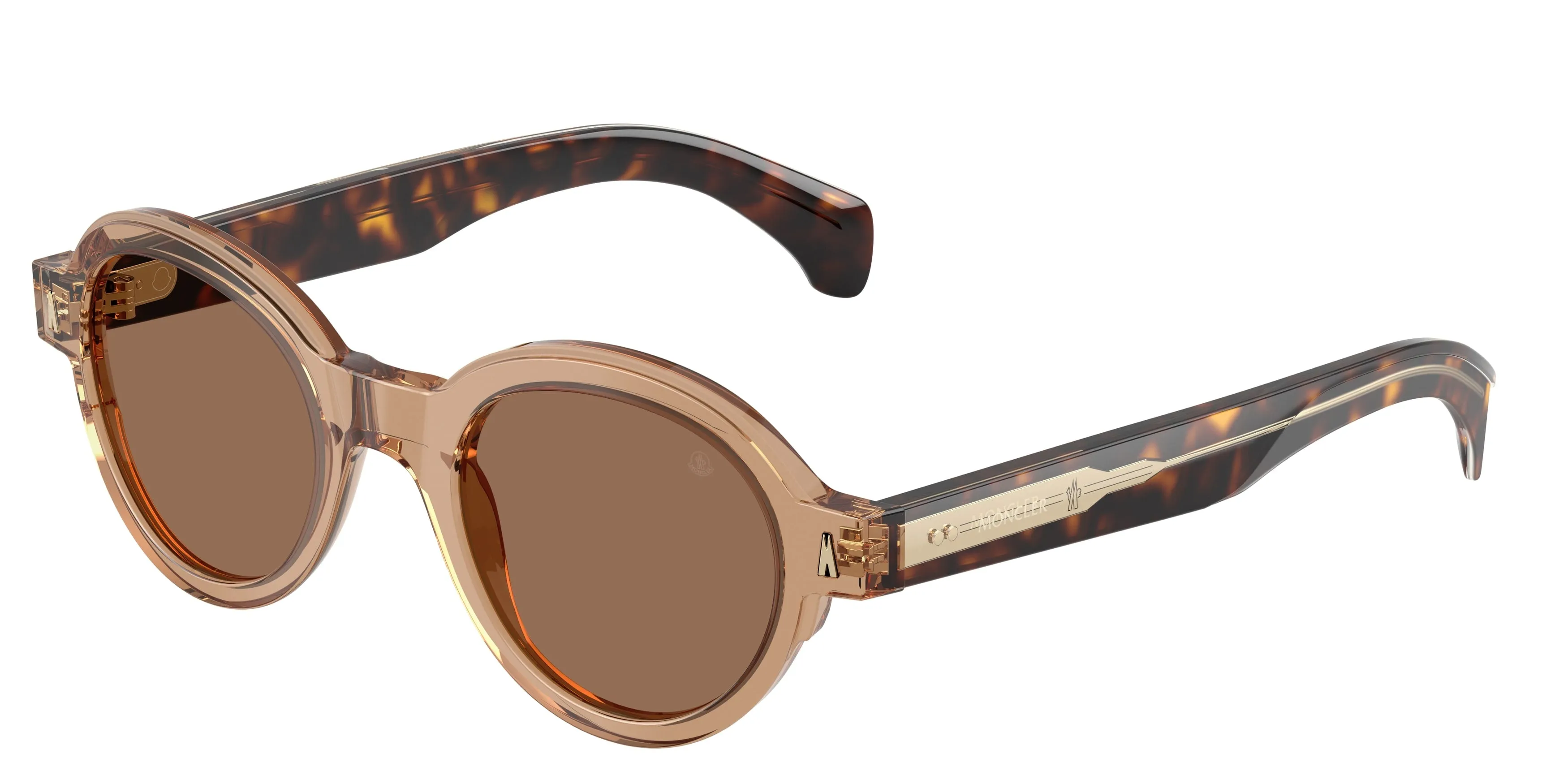 Moncler ME6003 RONDOSA 303773 Occhiali da sole Acetato Marrone Marrone Rotonda Normale - immagine 1