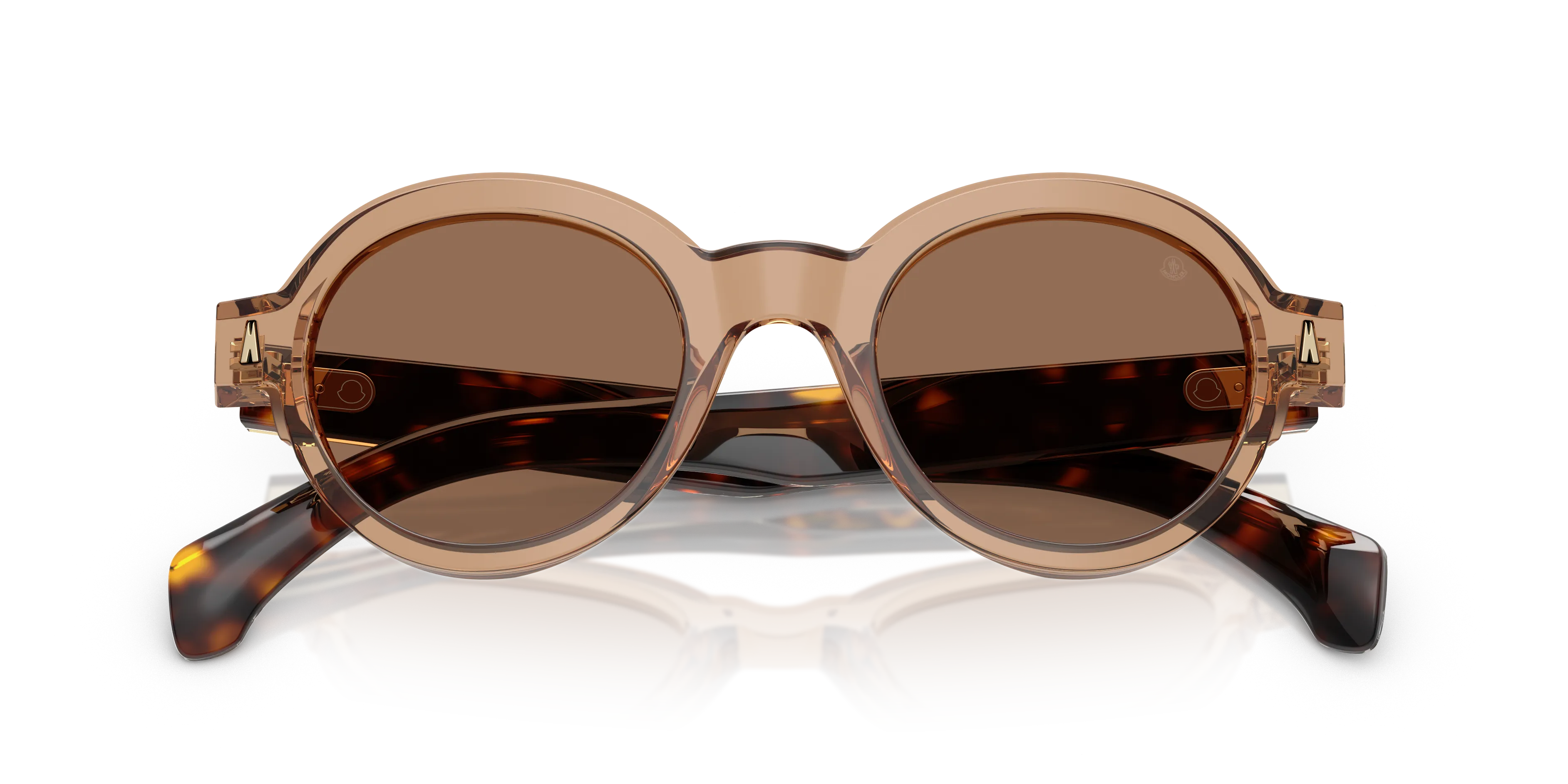 Moncler ME6003 RONDOSA 303773 Occhiali da sole Acetato Marrone Marrone Rotonda Normale - immagine 2