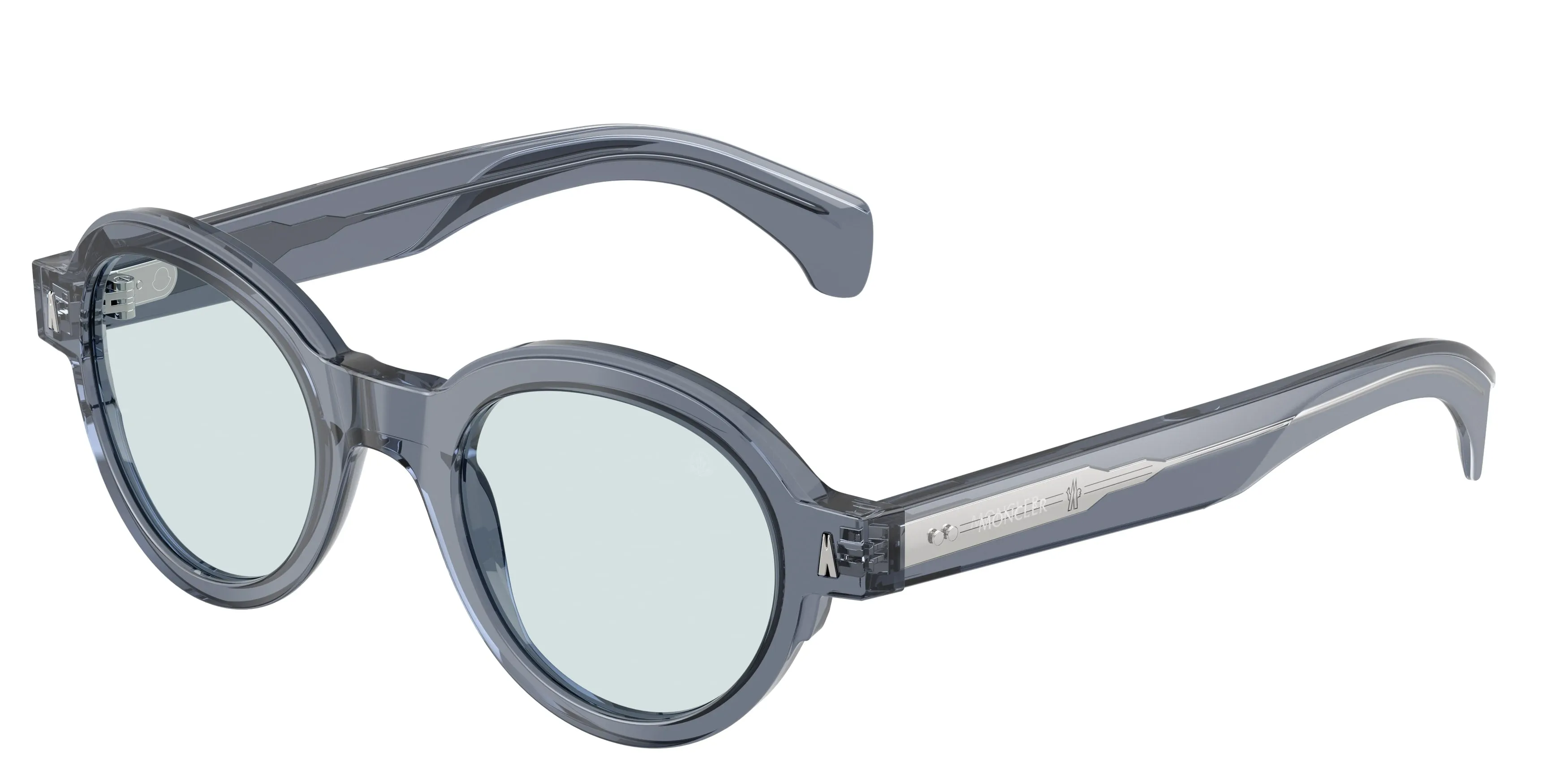 Moncler ME6003 RONDOSA 300T72 Occhiali da sole Acetato Blu Blu Rotonda Fotocromatiche - immagine 1