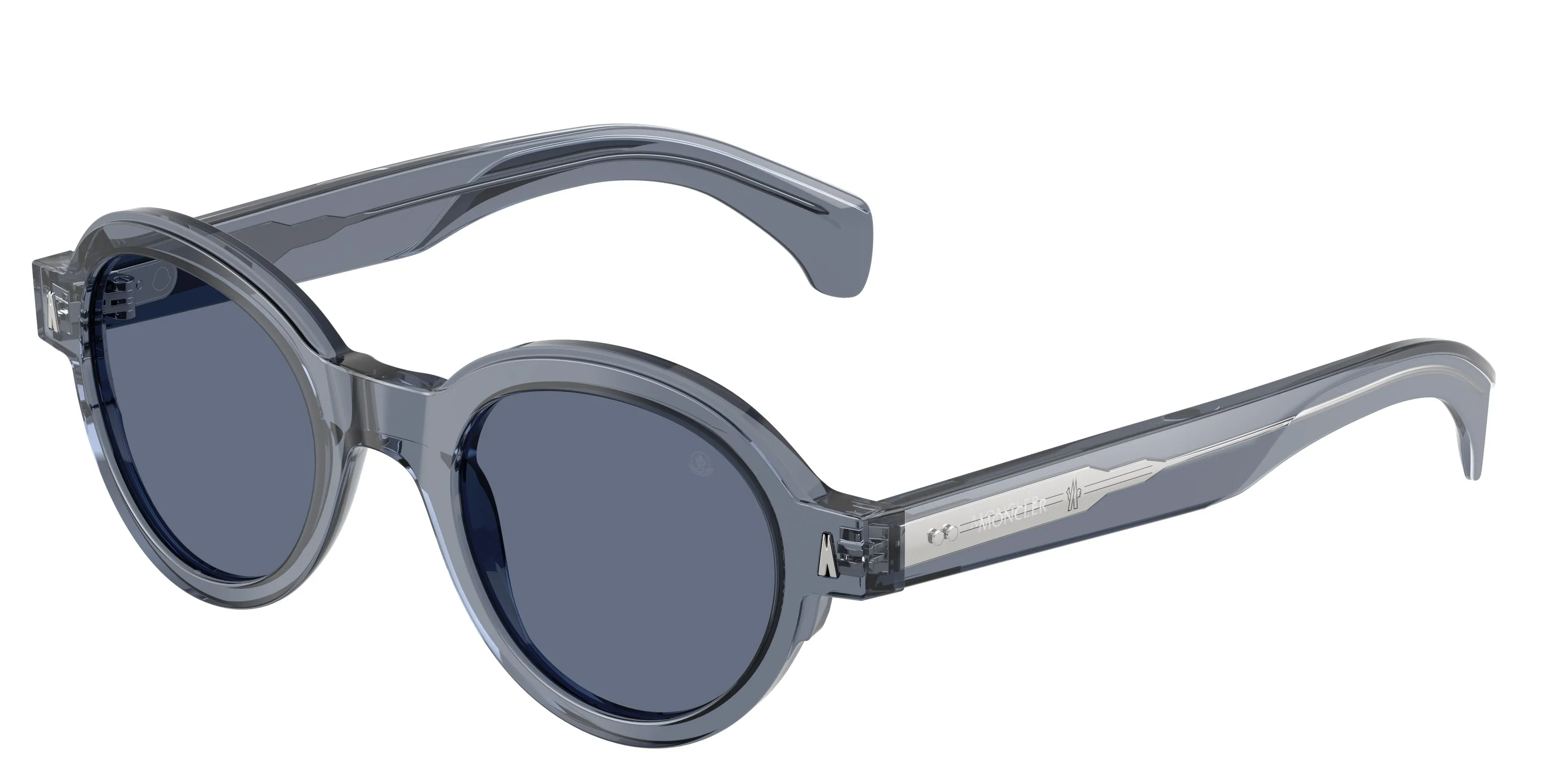 Moncler ME6003 RONDOSA 300772 Occhiali da sole Acetato Blu Blu Rotonda Normale - immagine 1