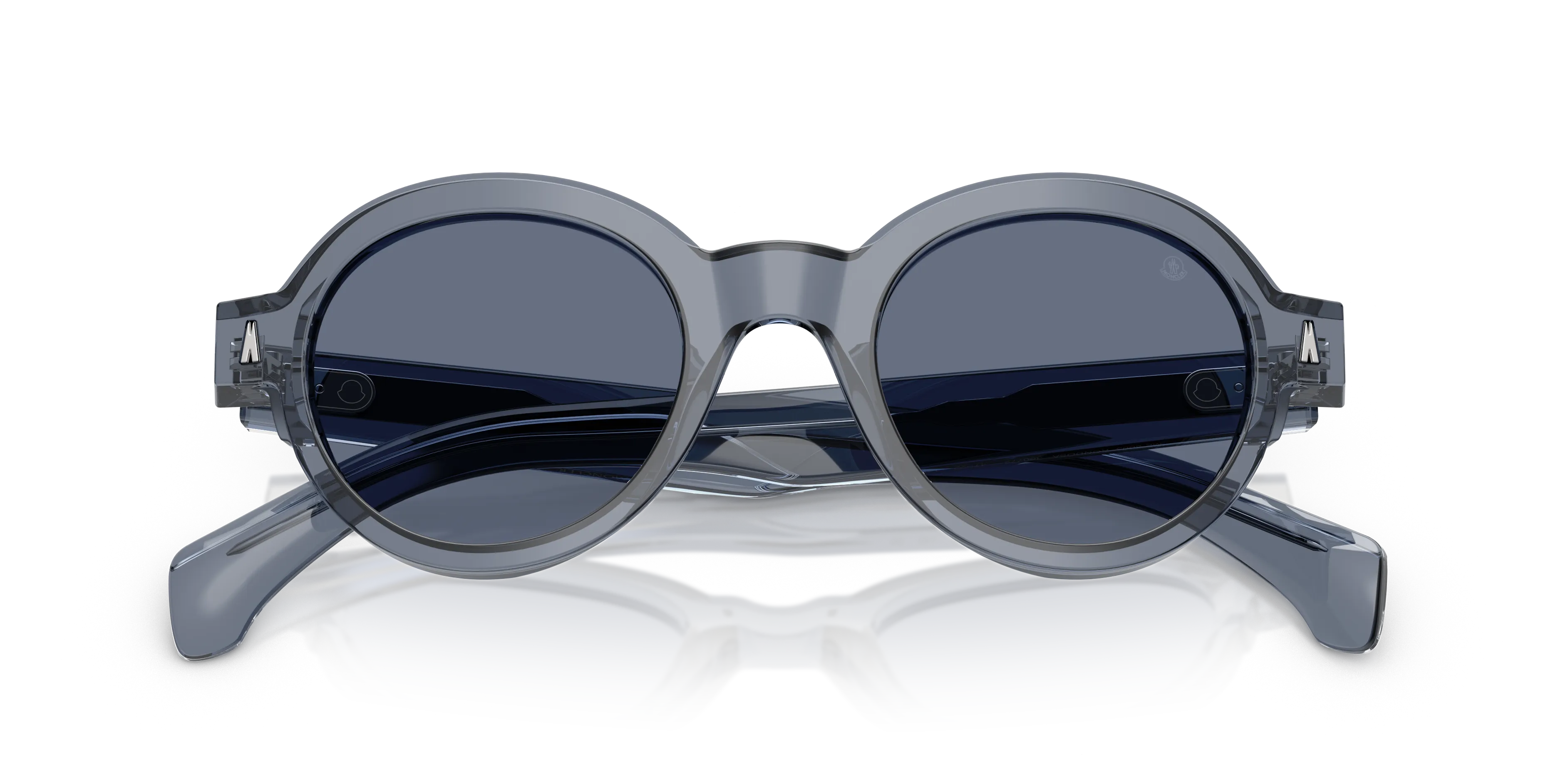 Moncler ME6003 RONDOSA 300772 Occhiali da sole Acetato Blu Blu Rotonda Normale - immagine 2