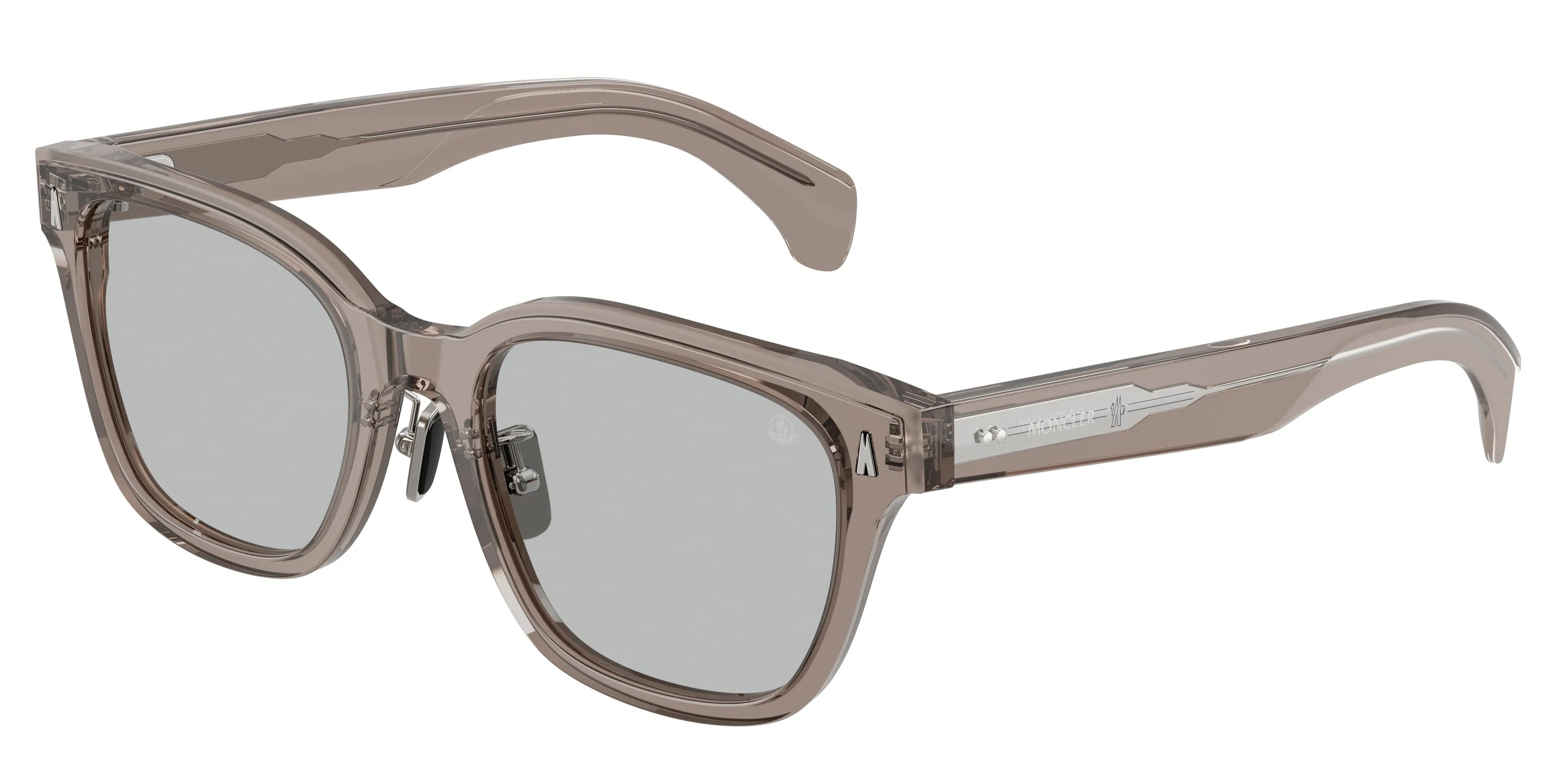 Moncler ME6002D METROPE 300987 Occhiali da sole Acetato Grigio Grigio Squadrata Normale - immagine 1