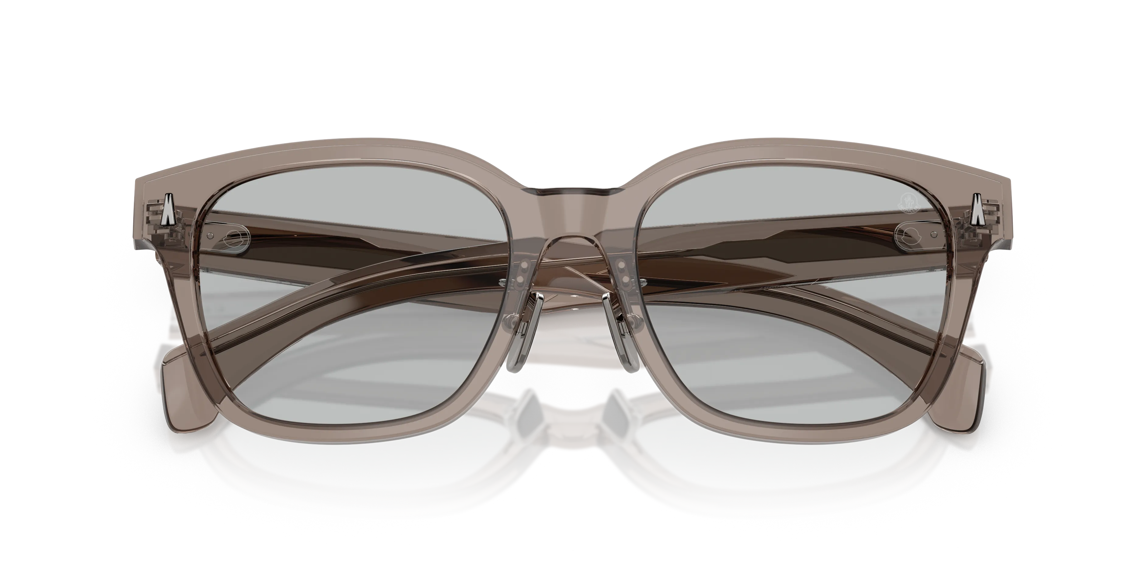 Moncler ME6002D METROPE 300987 Occhiali da sole Acetato Grigio Grigio Squadrata Normale - immagine 2
