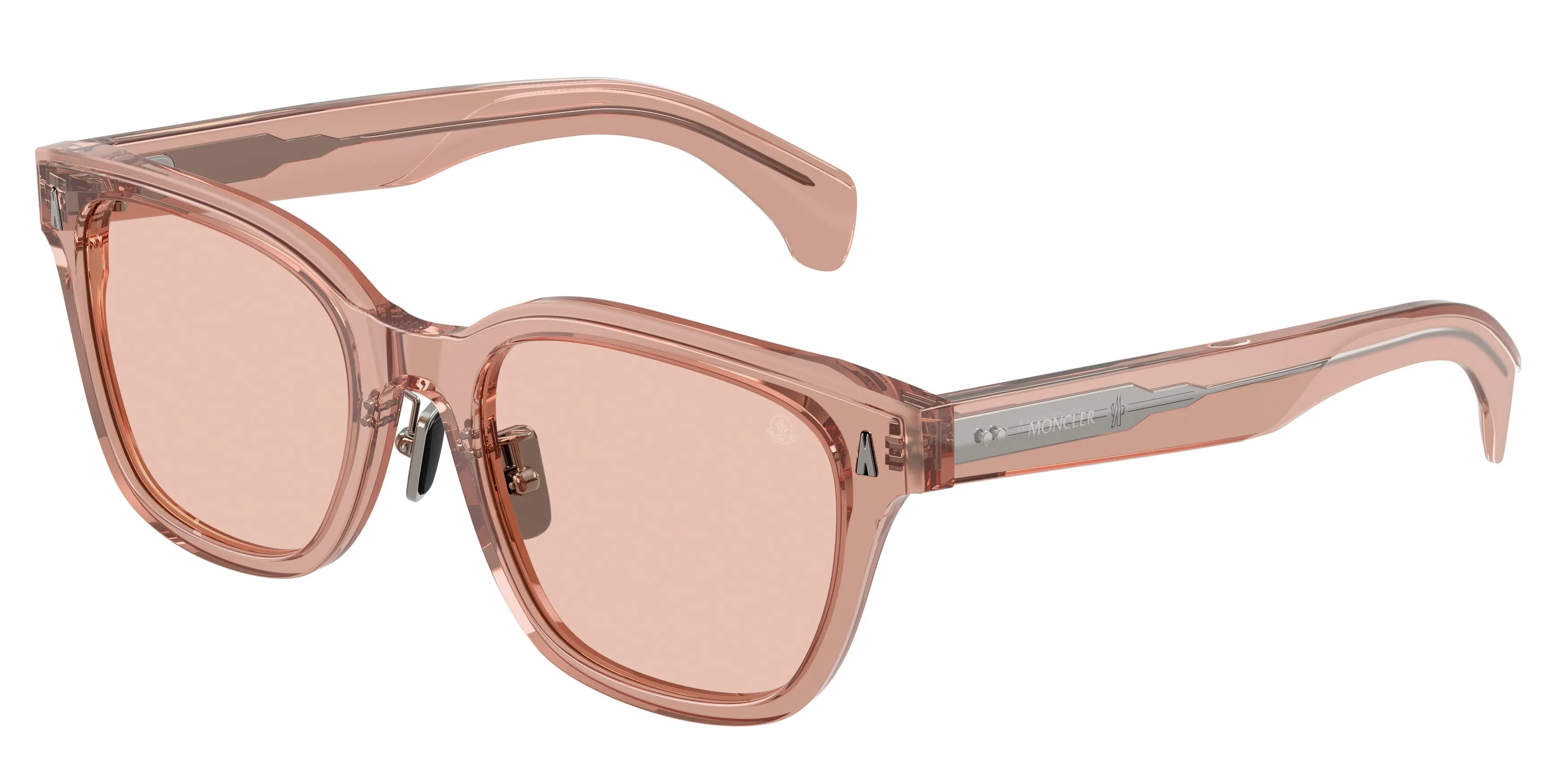 Moncler ME6002D METROPE 300884 Occhiali da sole Acetato Rosa Rosa Squadrata Normale - immagine 1