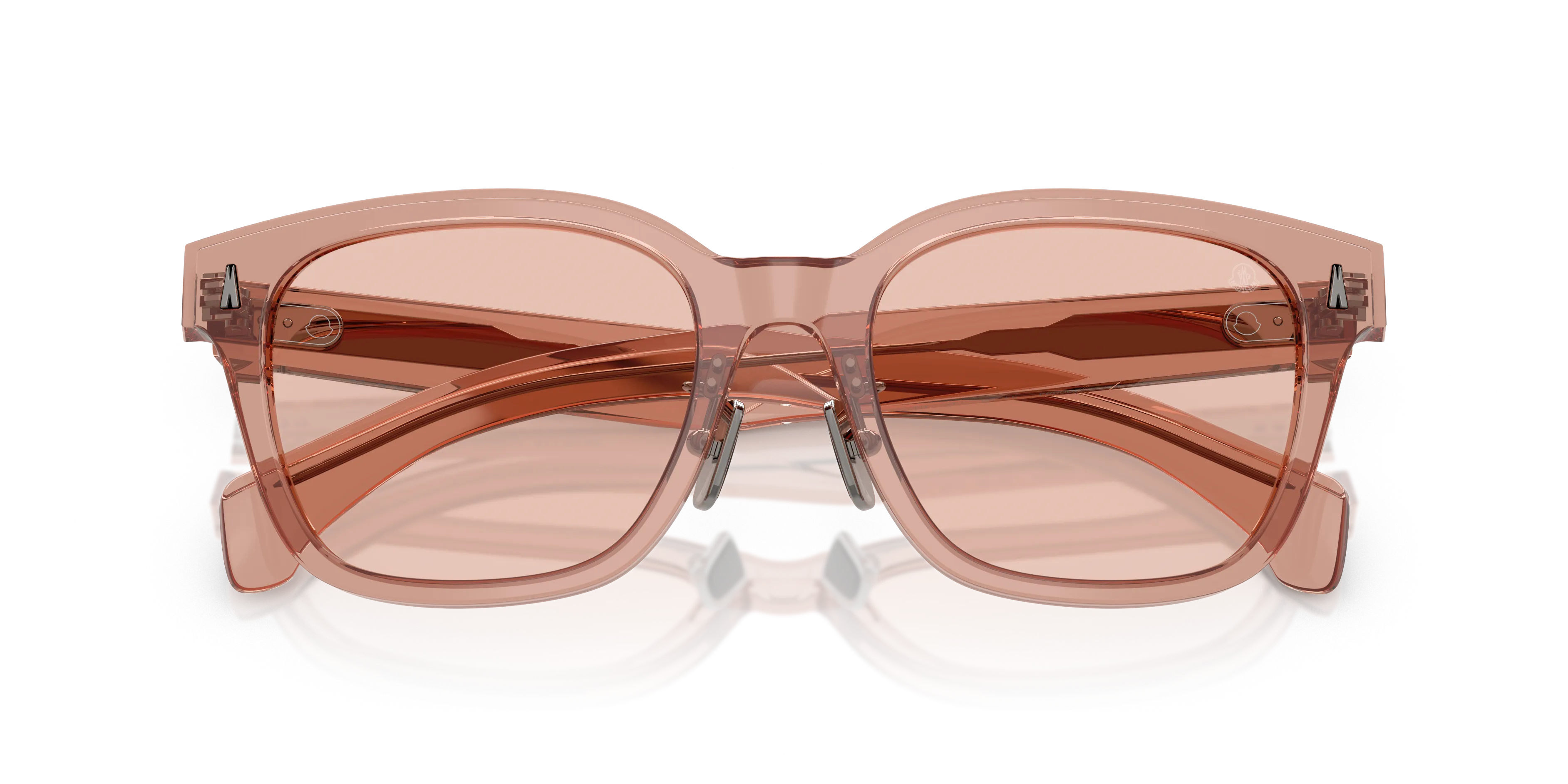 Moncler ME6002D METROPE 300884 Occhiali da sole Acetato Rosa Rosa Squadrata Normale - immagine 2