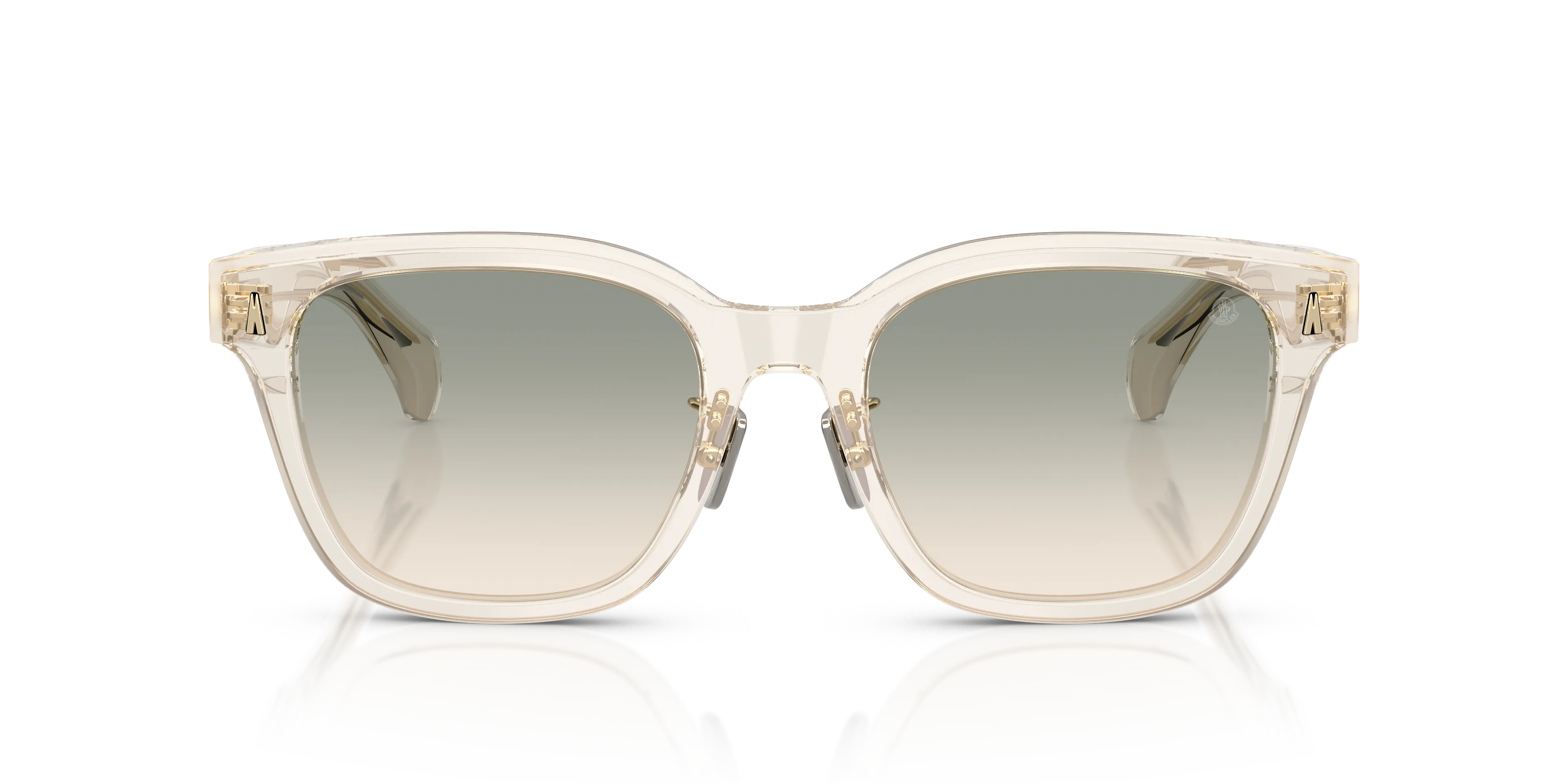 Moncler ME6002D METROPE 30032C Occhiali da sole Acetato Bianco Grigio Squadrata Normale Sfumato - immagine 3