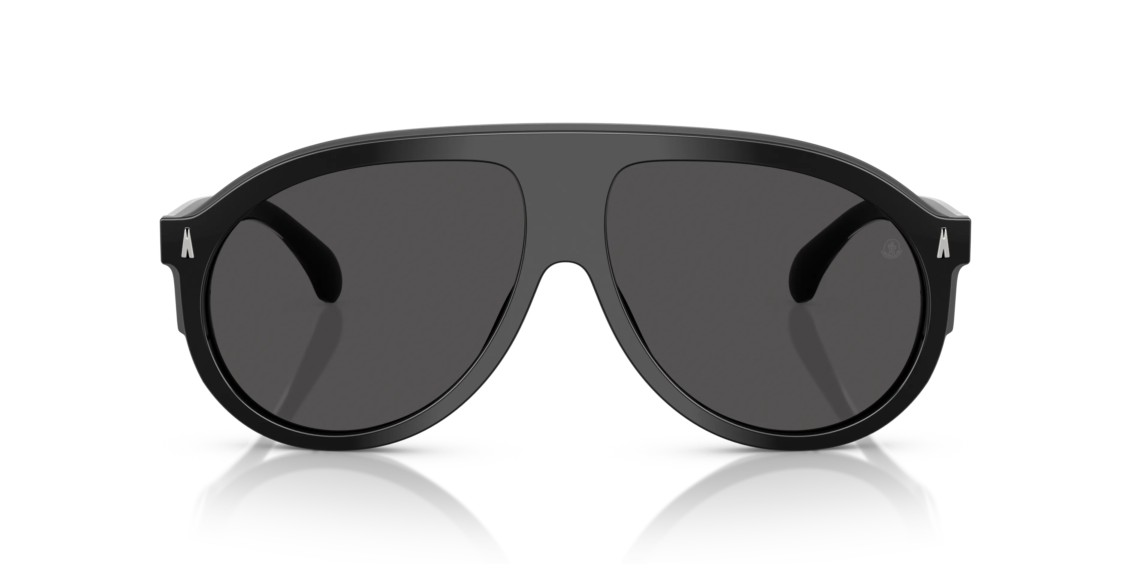Moncler ME6001 FHAITE 300187 Occhiali da sole Acetato Nero Grigio Pilot Normale - immagine 3