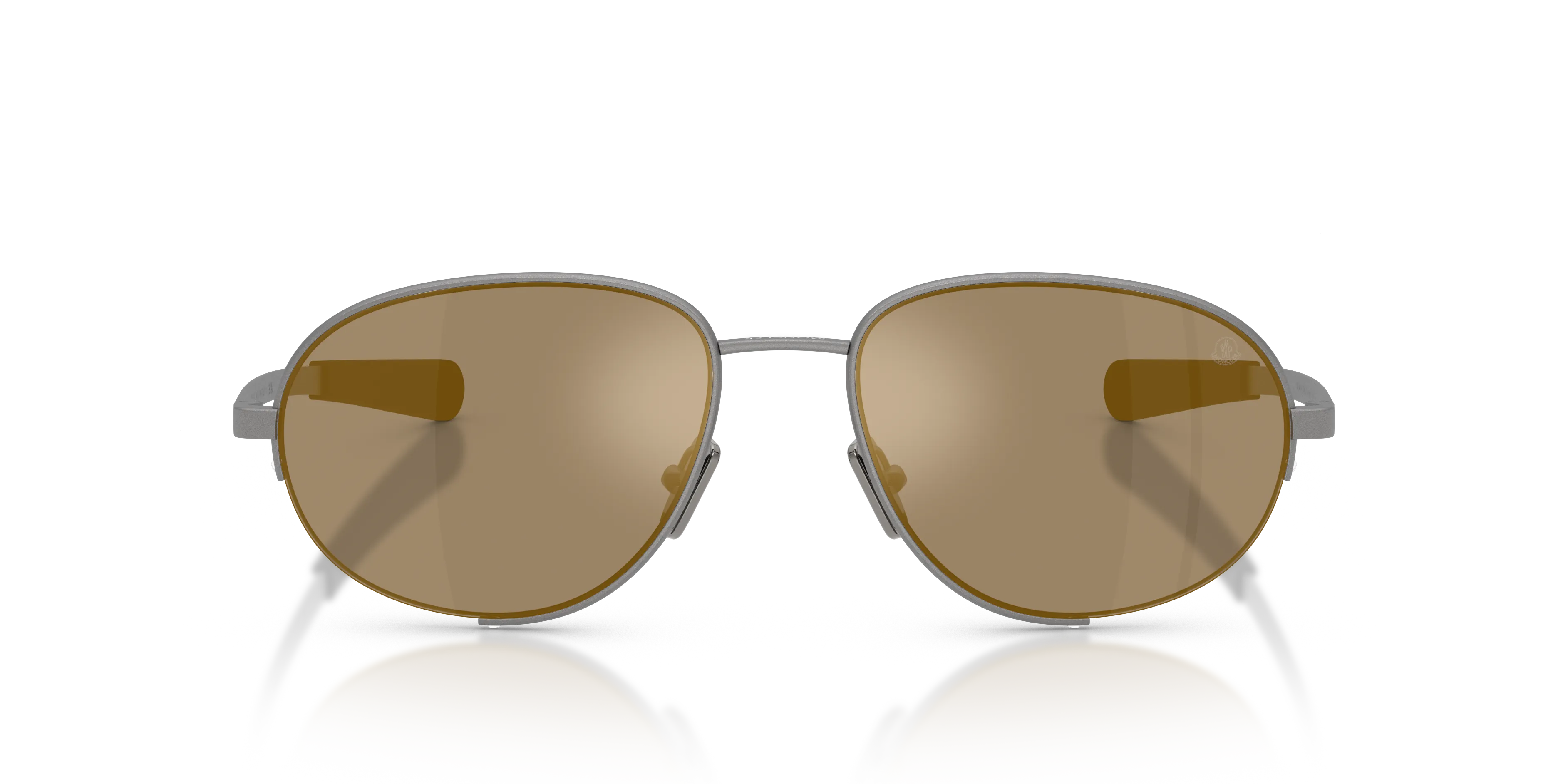 Moncler ME4018 CIRCUIT 10164T Occhiali da sole Metallo Grigio Marrone Rotonda Normale Specchiato - immagine 3
