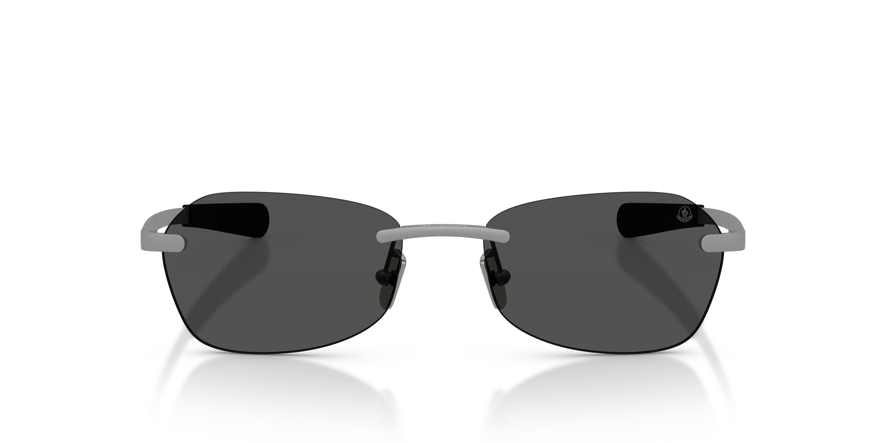 Moncler ME4017 ORRIS 101687 Occhiali da sole Metallo Grigio Grigio Geometrica Normale - immagine 3