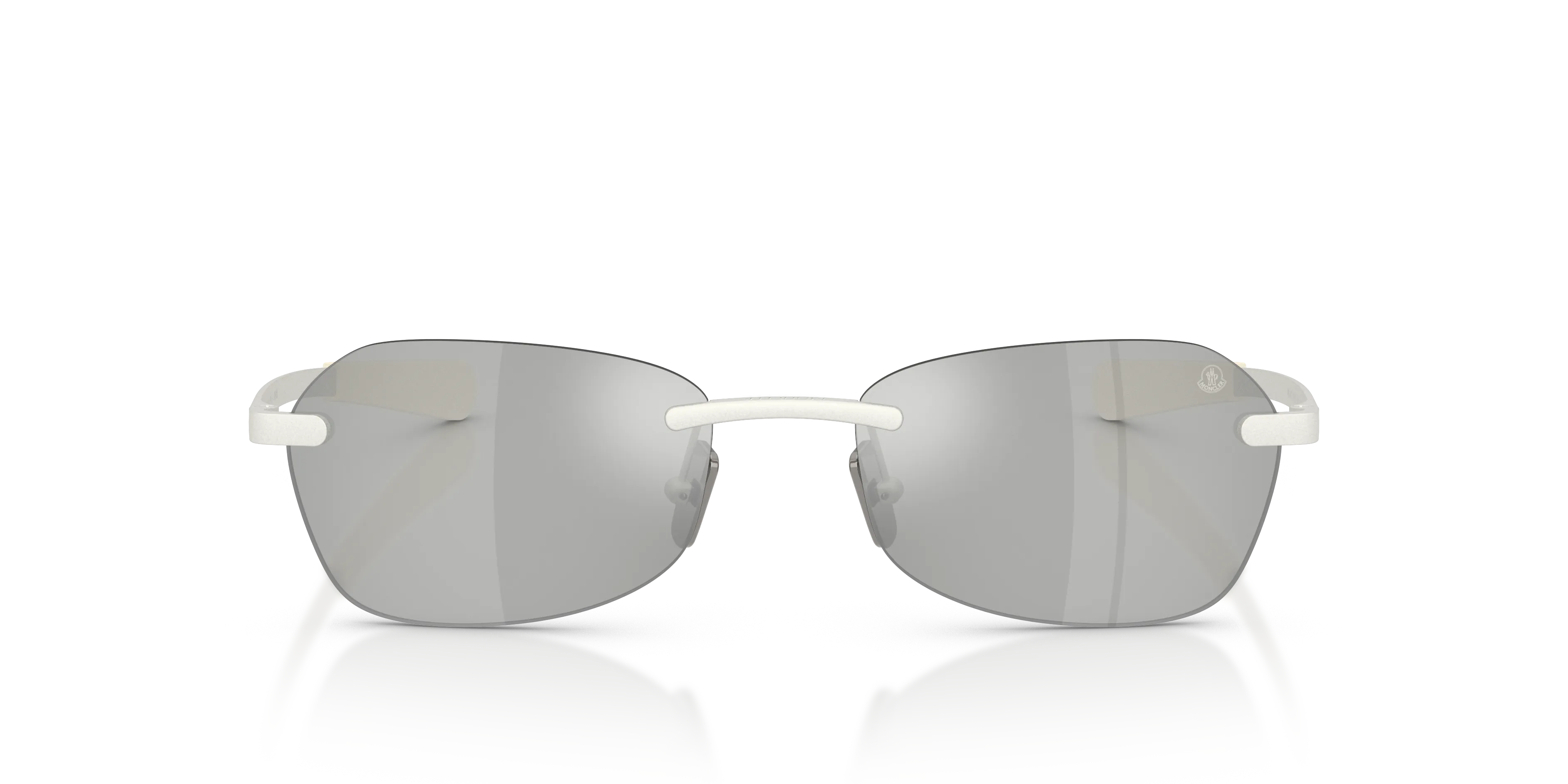 Moncler ME4017 ORRIS 10047I Occhiali da sole Metallo Argento Grigio Geometrica Specchiate - immagine 3