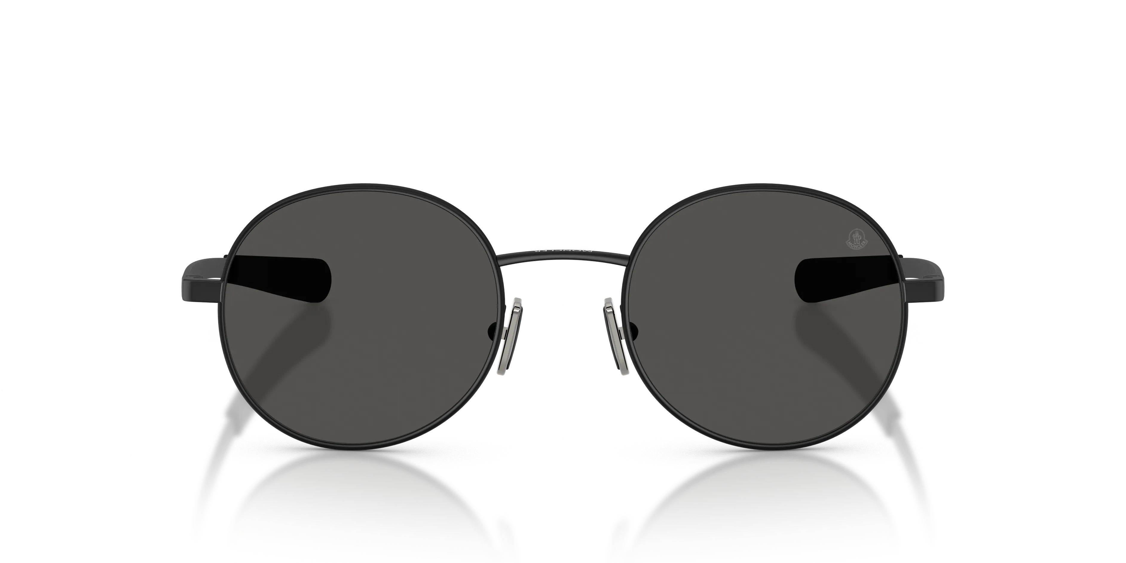 Moncler ME4016 CENTRO 100187 Occhiali da sole Metallo Nero Grigio Rotonda Normale - immagine 3