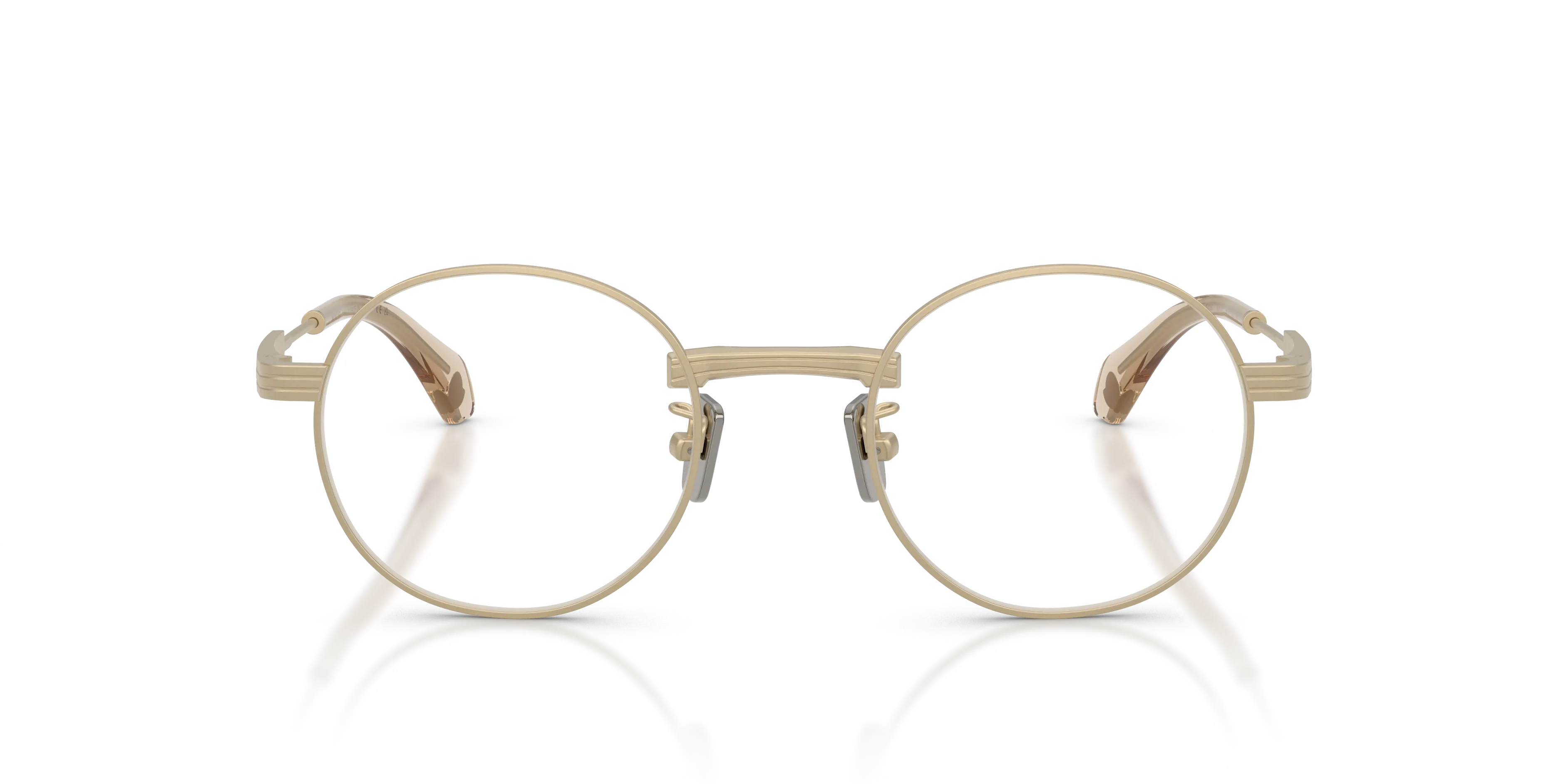 Moncler ME4015T SUFFUSE 10242C Occhiali da sole Titanio Oro Marrone Rotonda Normale Sfumato - immagine 3