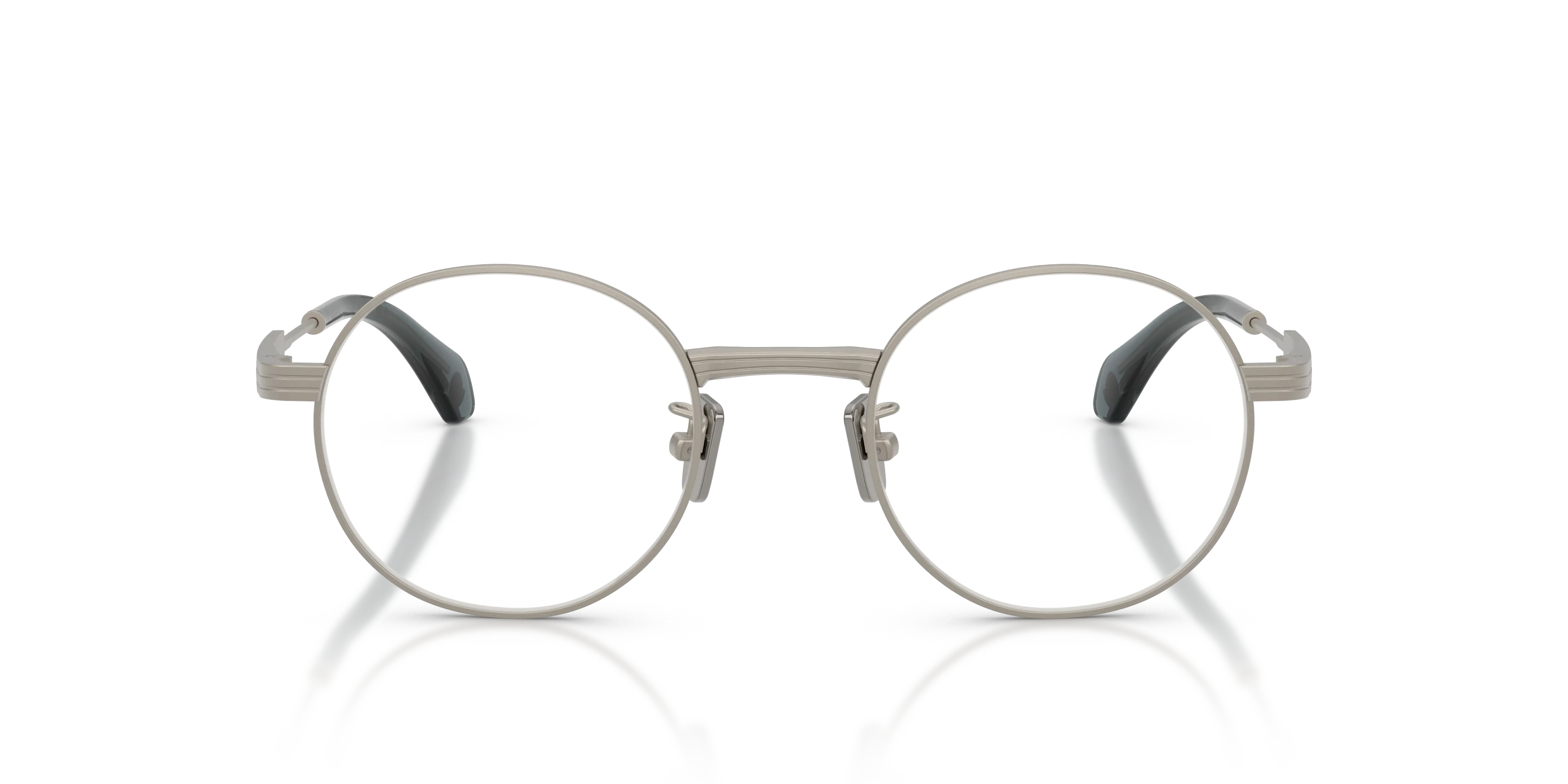 Moncler ME4015T SUFFUSE 10046G Occhiali da sole Titanio Argento Blu Rotonda Normale - immagine 3