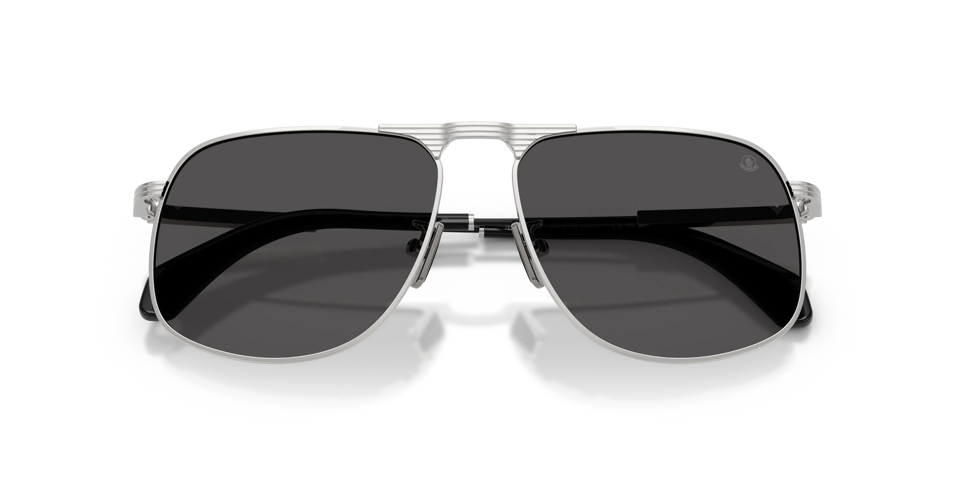 Moncler ME4014 VITESSA 102387 Occhiali da sole Acciaio Argento Grigio Pilot Normale - immagine 2