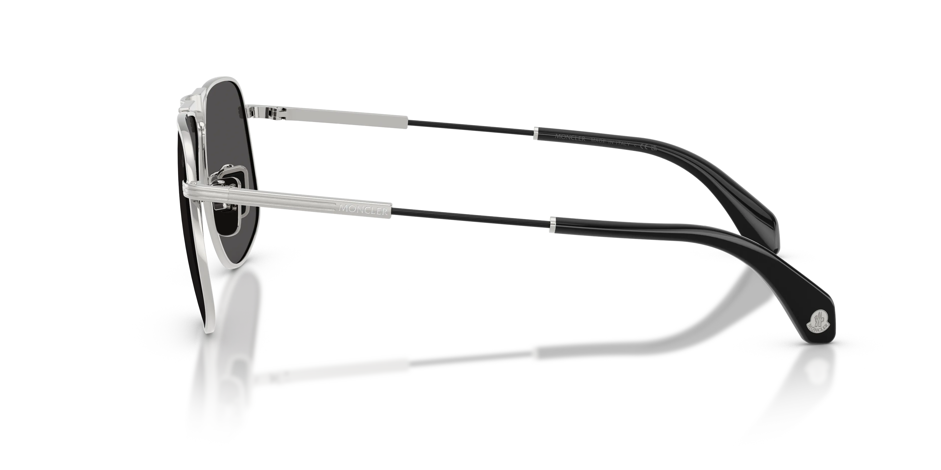 Moncler ME4014 VITESSA 102387 Occhiali da sole Acciaio Argento Grigio Pilot Normale - immagine 4