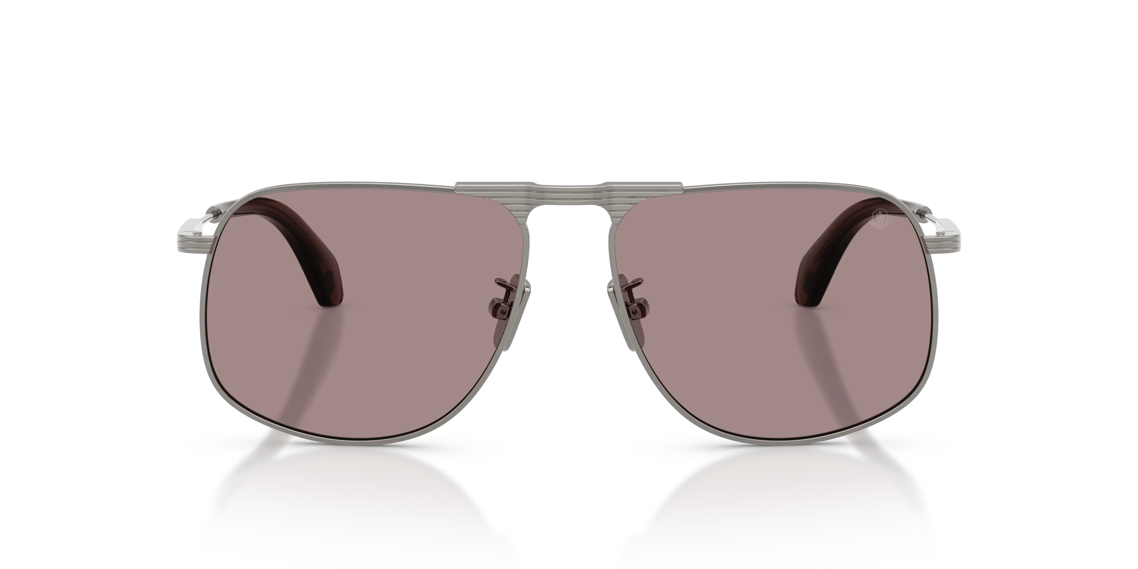 Moncler ME4014 VITESSA 1005LA Occhiali da sole Acciaio Grigio Viola Pilot Normale - immagine 3