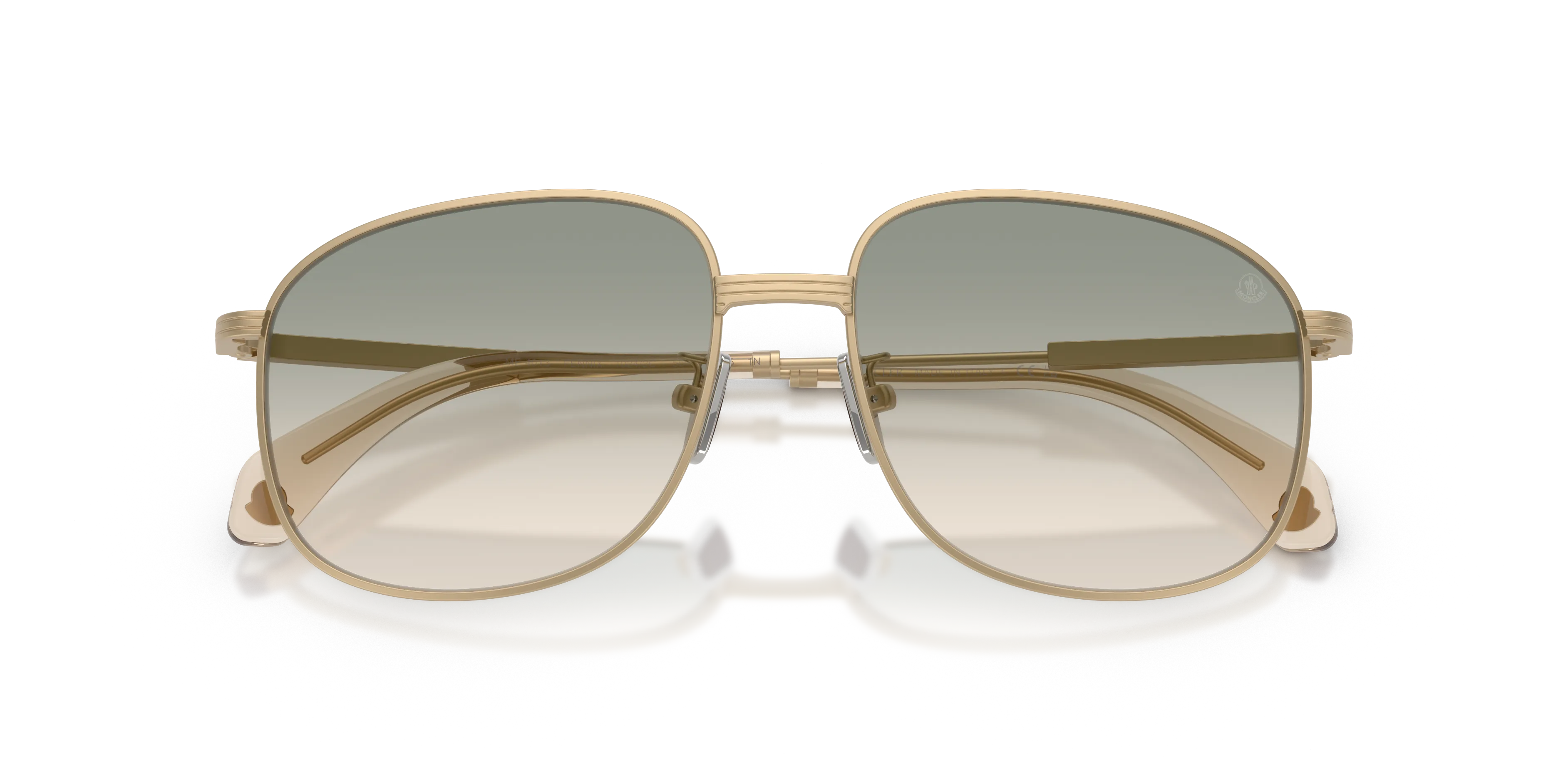 Moncler ME4013 FENNIX 10242C Occhiali da sole Acciaio Oro Marrone Pilot Normale Sfumato - immagine 2