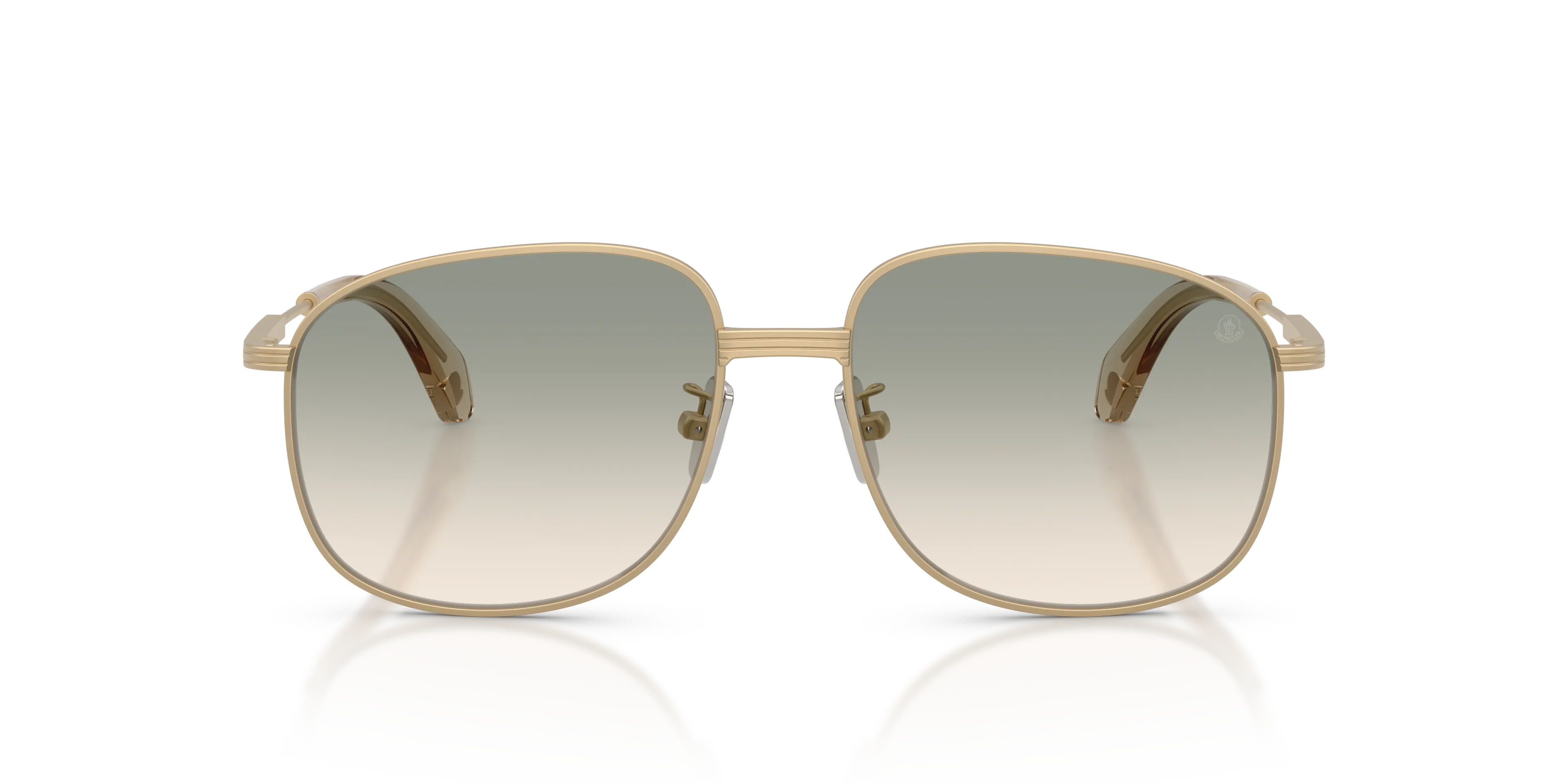 Moncler ME4013 FENNIX 10242C Occhiali da sole Acciaio Oro Marrone Pilot Normale Sfumato - immagine 3