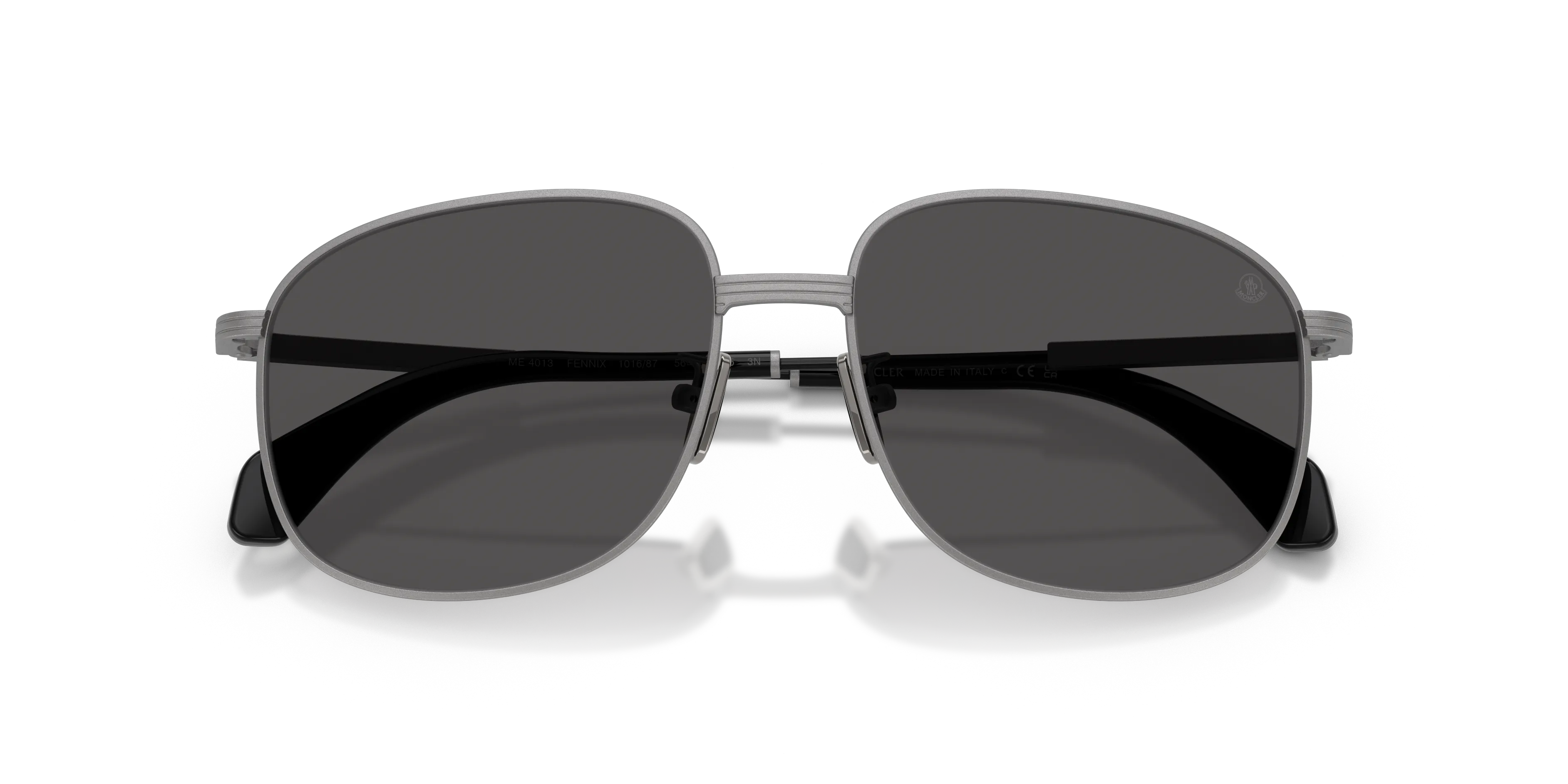 Moncler ME4013 FENNIX 101687 Occhiali da sole Acciaio Grigio Grigio Pilot Normale - immagine 2