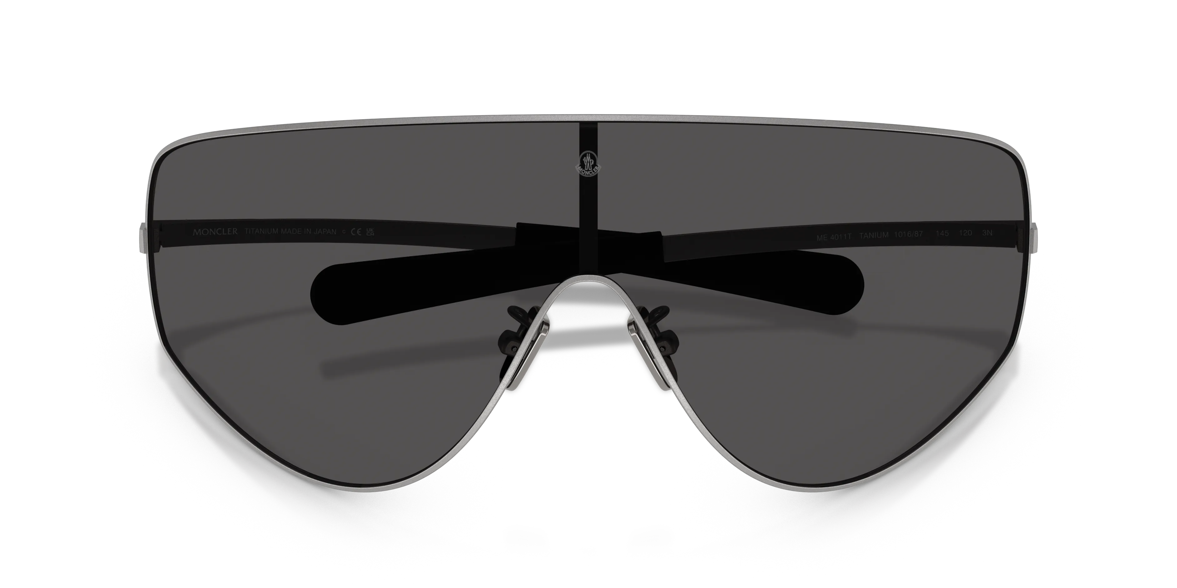 Moncler ME4011T TANIUM 101687 Occhiali da sole Titanio Grigio Grigio Pilot Normale - immagine 2