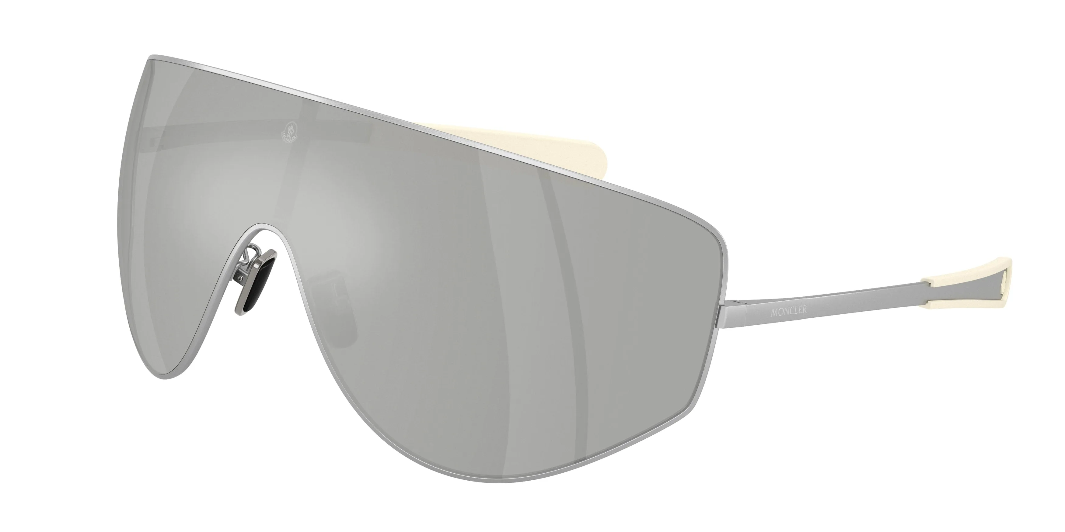 Moncler ME4011T TANIUM 10048V Occhiali da sole Titanio Argento Argento Pilot Normale - immagine 1