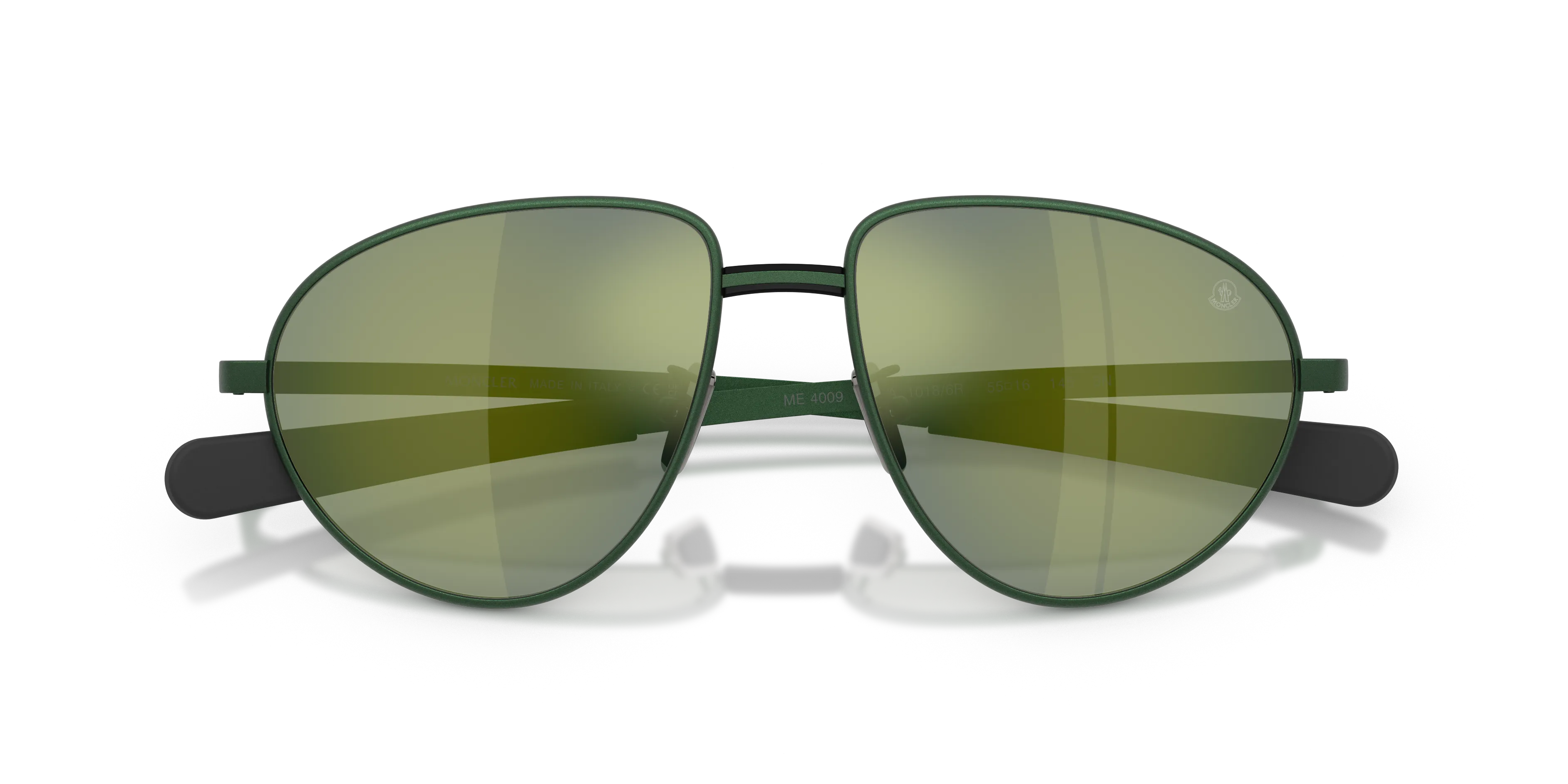 Moncler ME4009 VIZLA 10186R Occhiali da sole Metallo Verde Verde Pilot Normale - immagine 2