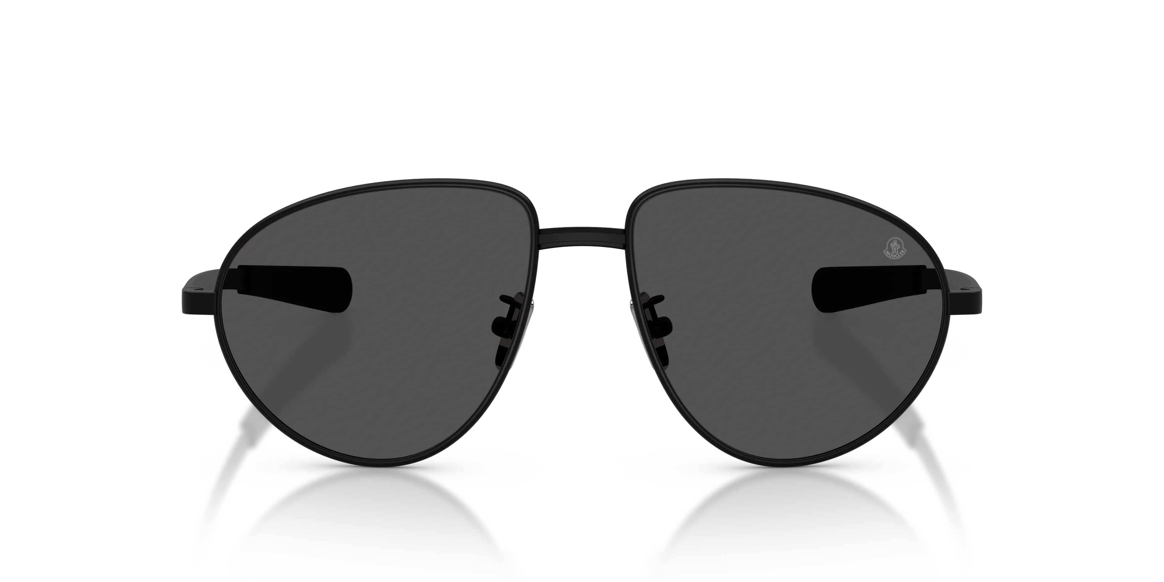 Moncler ME4009 VIZLA 100187 Occhiali da sole Metallo Nero Grigio Pilot Normale - immagine 3