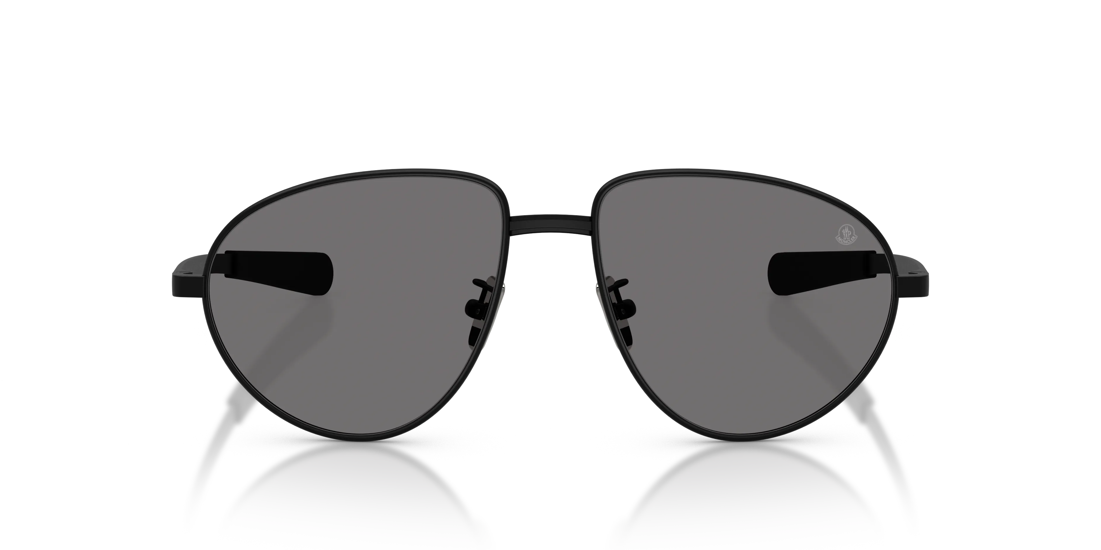 Moncler ME4009 VIZLA 100181 Occhiali da sole Metallo Nero Grigio Pilot Polarizzata - immagine 3