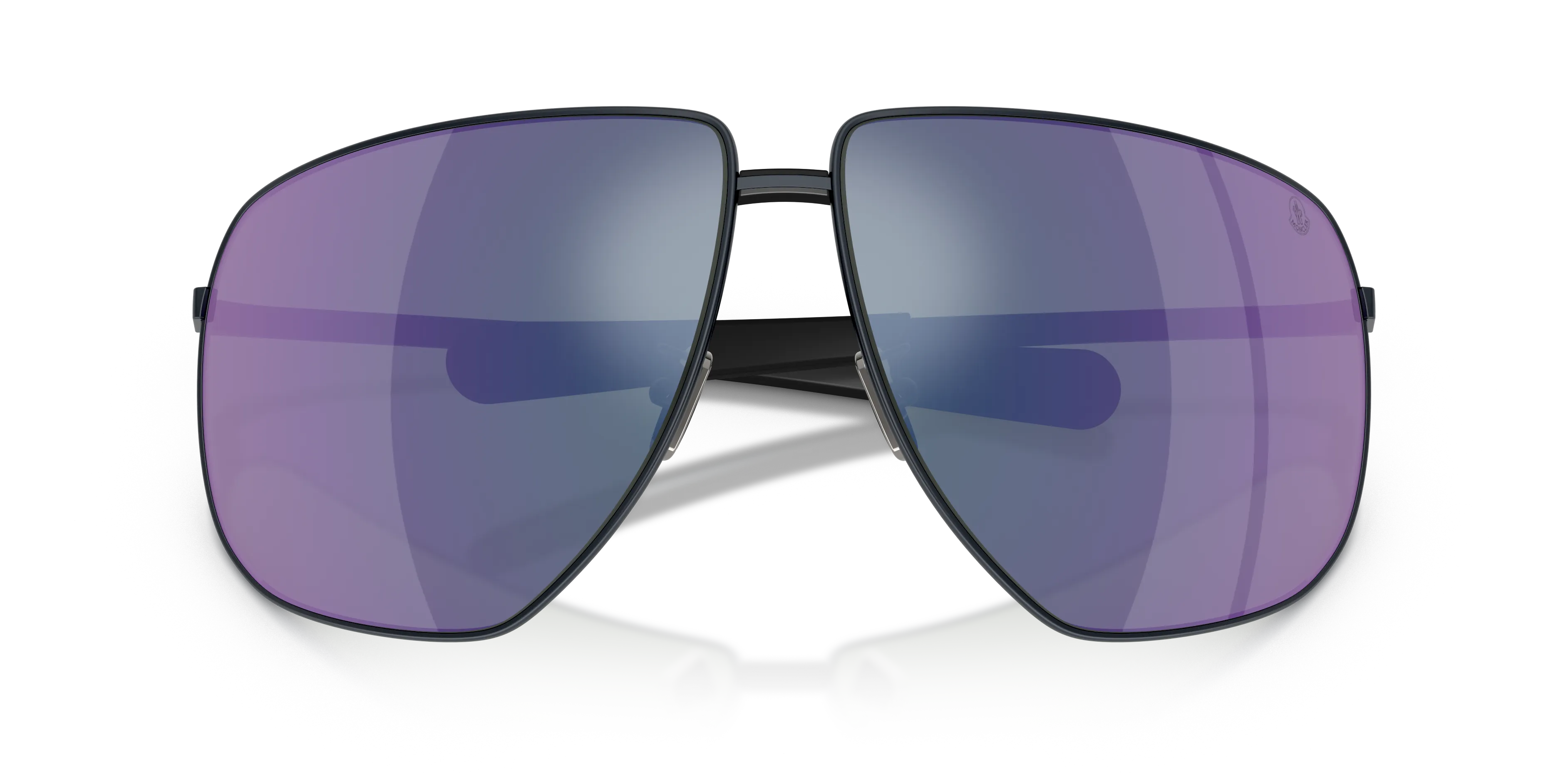 Moncler ME4008 ATLAS 101725 Occhiali da sole Metallo Blu Blu Pilot Normale - immagine 2