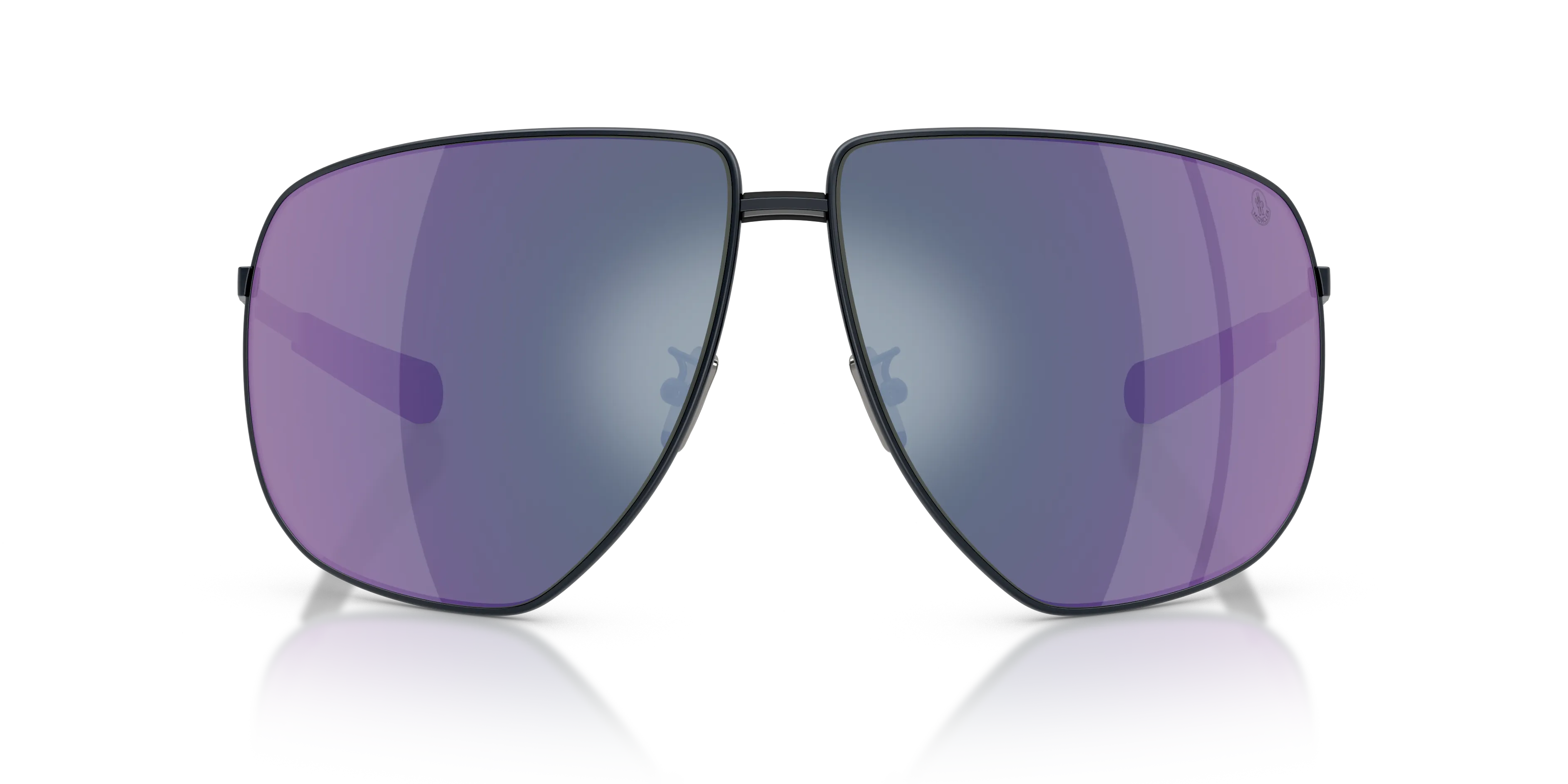 Moncler ME4008 ATLAS 101725 Occhiali da sole Metallo Blu Blu Pilot Normale - immagine 3