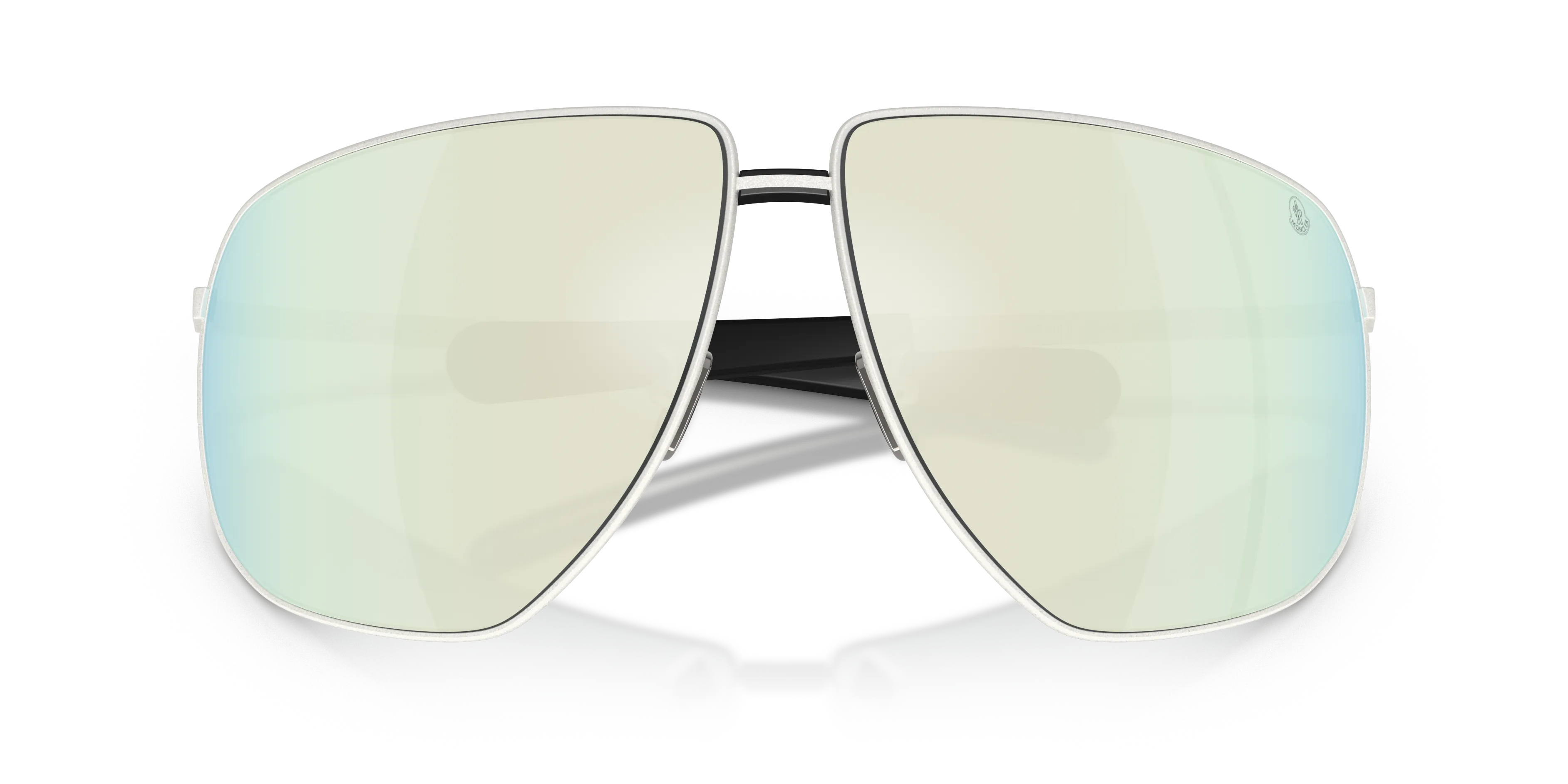 Moncler ME4008 ATLAS 10046G Occhiali da sole Metallo Argento Grigio Pilot Specchiate - immagine 2