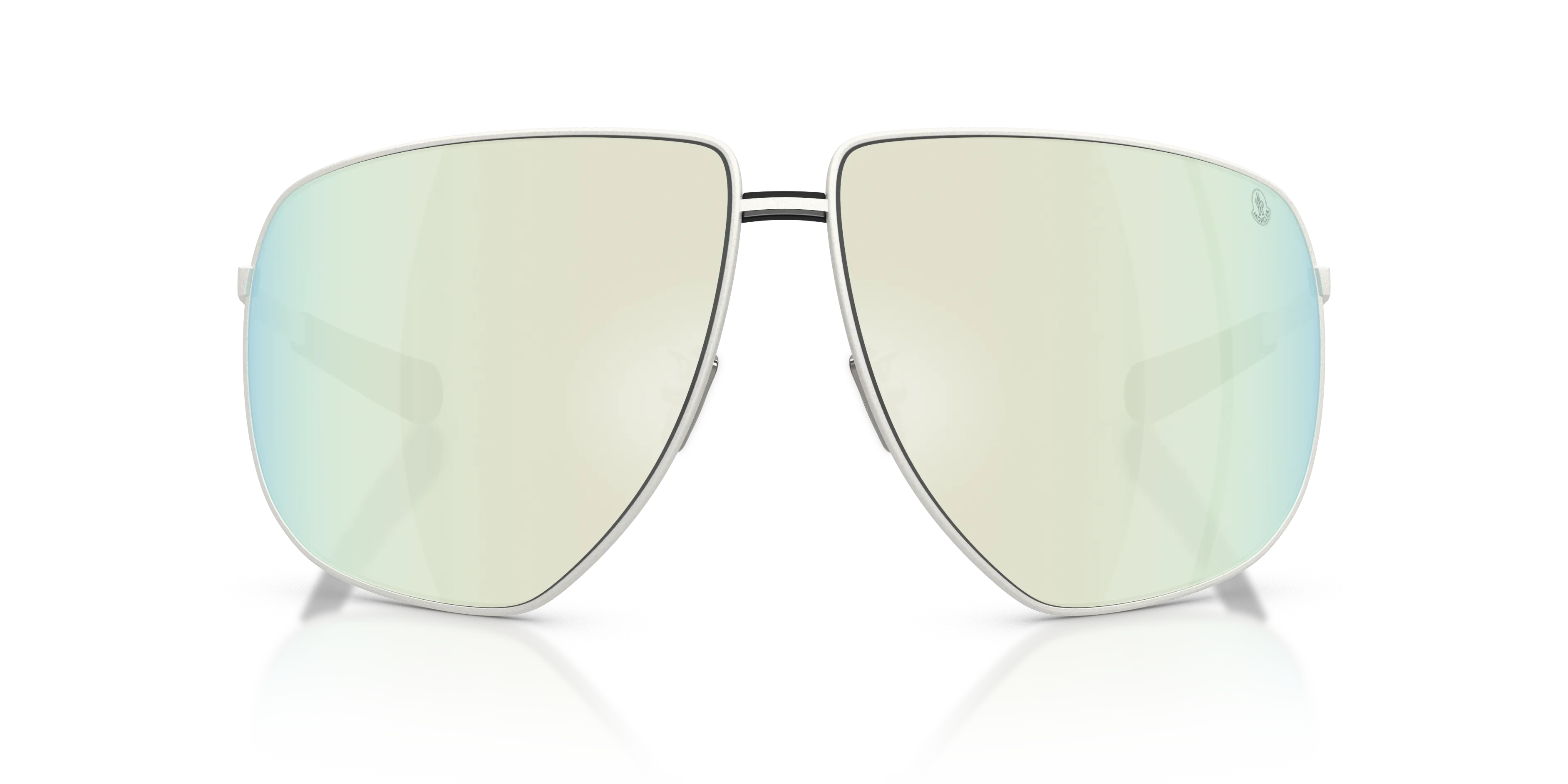 Moncler ME4008 ATLAS 10046G Occhiali da sole Metallo Argento Grigio Pilot Specchiate - immagine 3