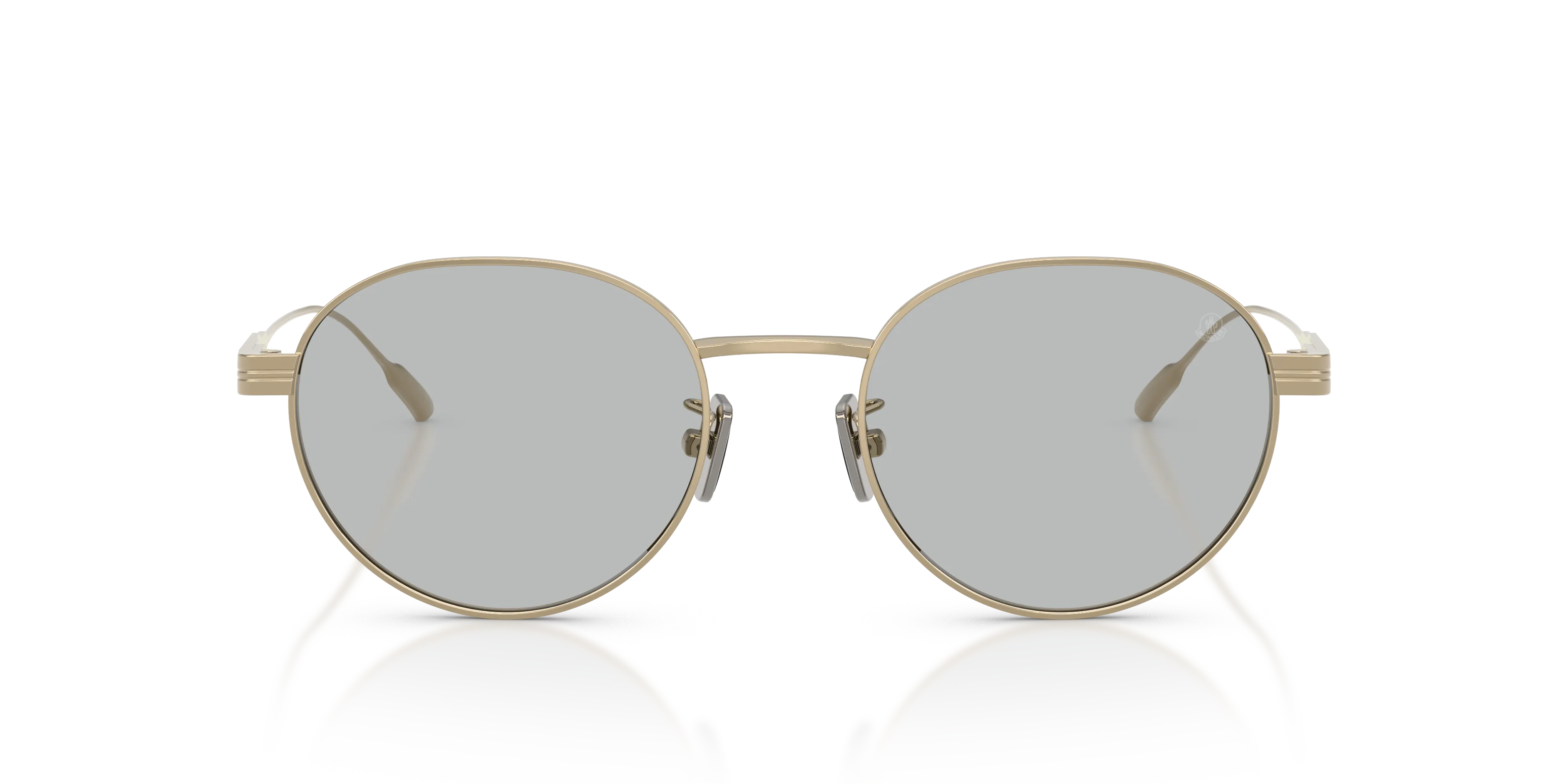 Moncler ME4006TD SUBTILA 100787 Occhiali da sole Titanio Oro Grigio Rotonda Normale - immagine 3