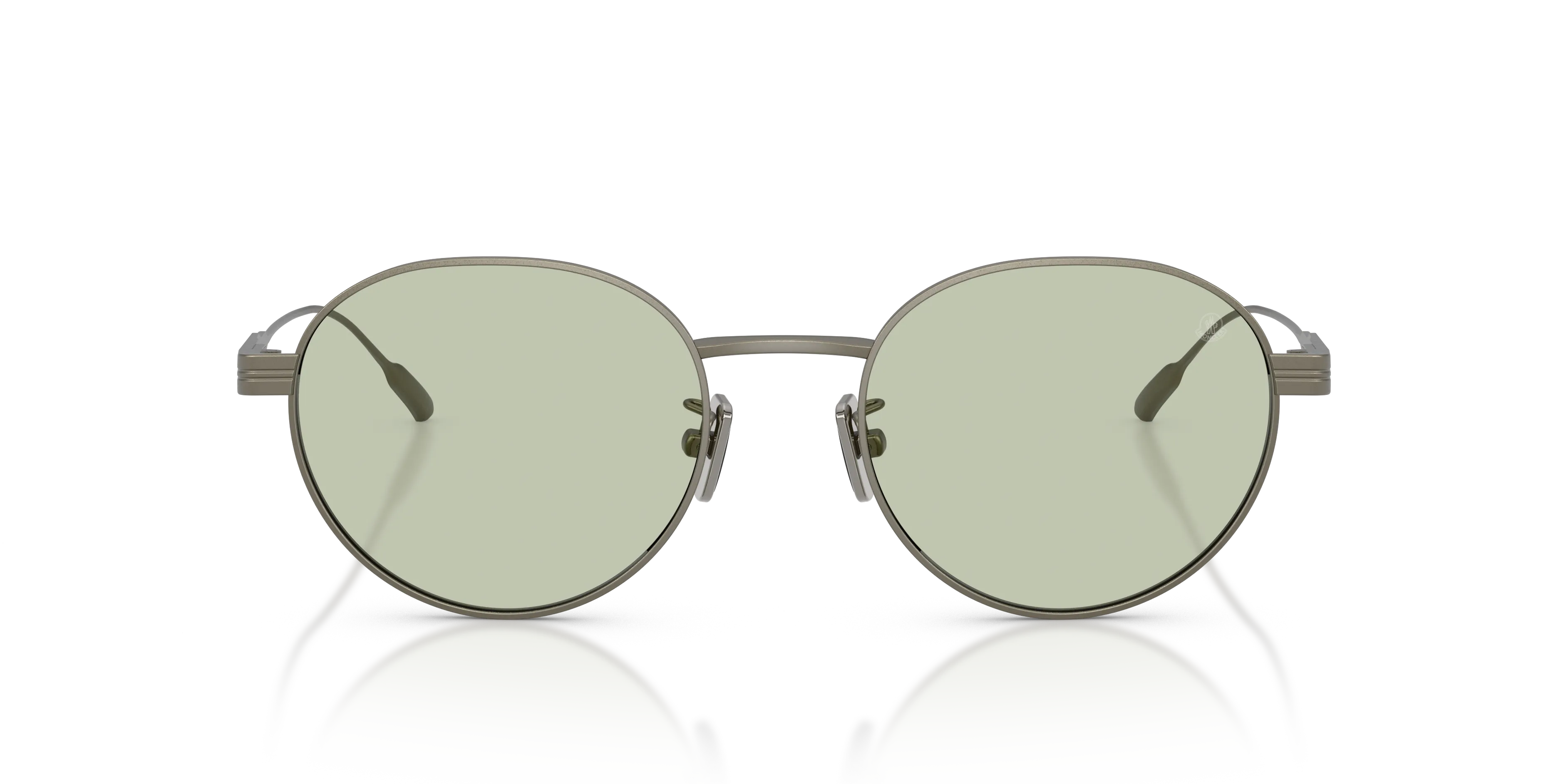 Moncler ME4006TD SUBTILA 1002/2 Occhiali da sole Titanio Grigio Verde Rotonda Normale - immagine 3