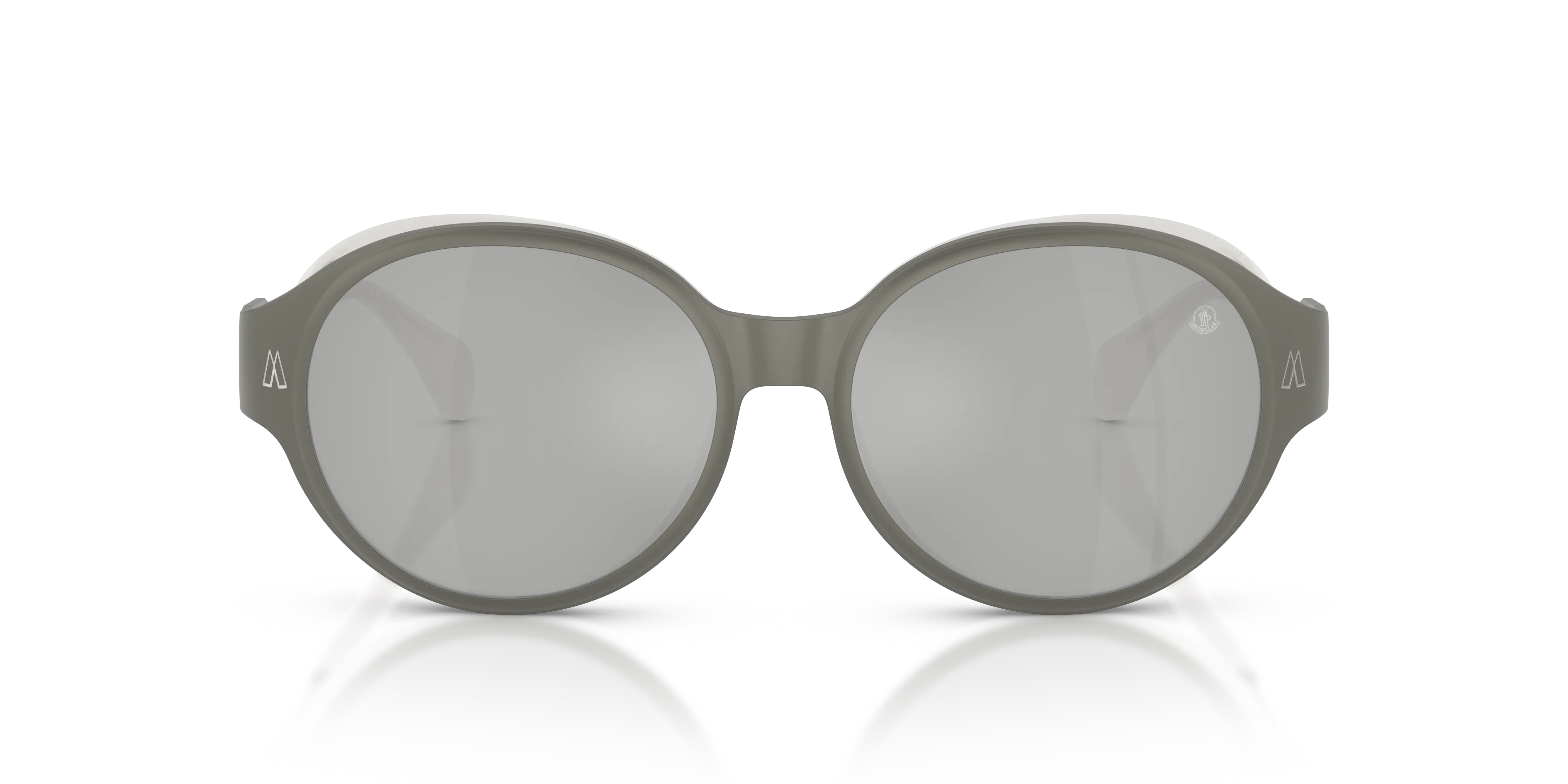 Moncler ME4005T AUROS 10058V Occhiali da sole Titanio Grigio Argento Rotonda Normale - immagine 3