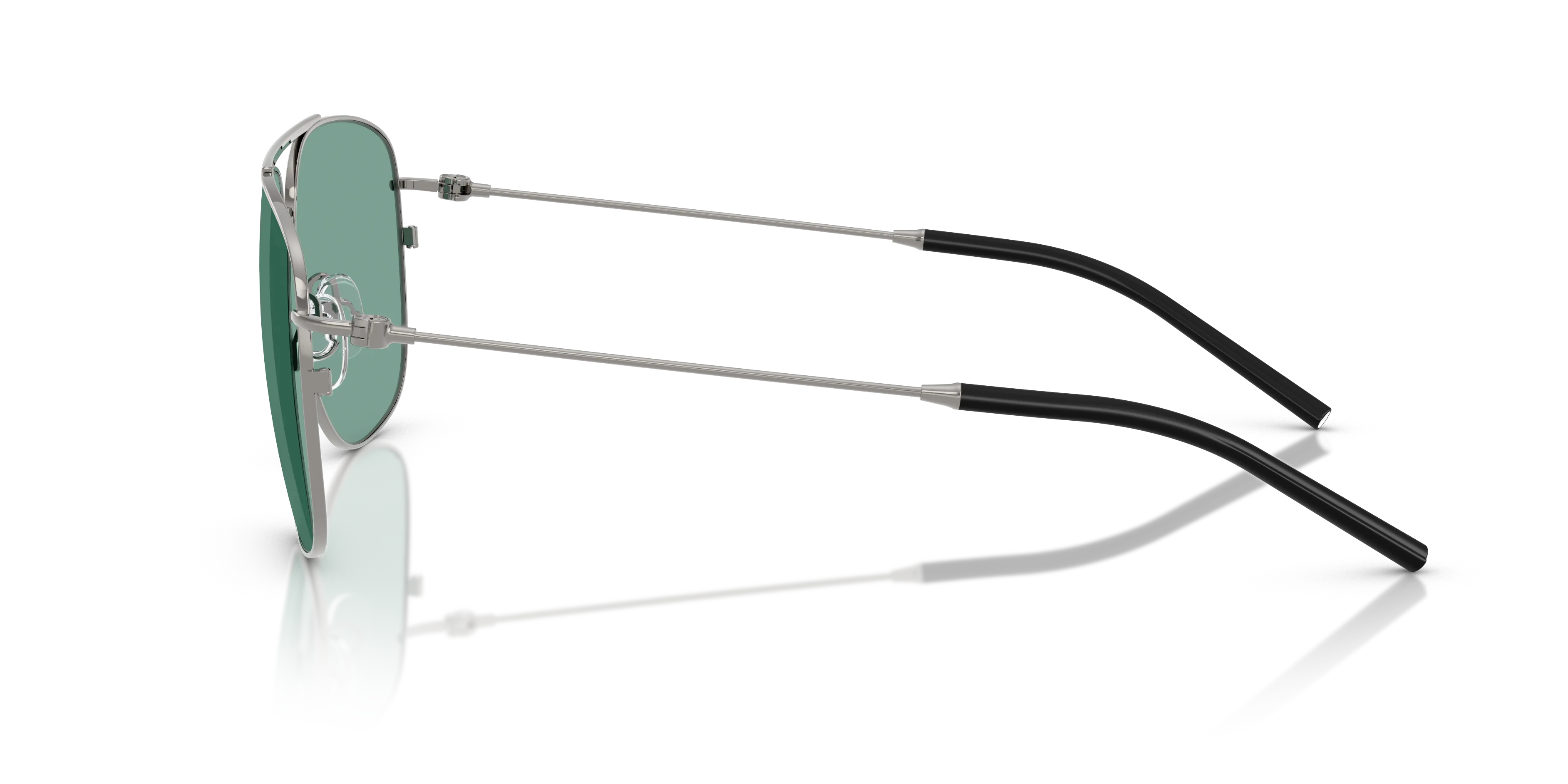 Moncler ME4004 ALUMNI 100582 Occhiali da sole Acciaio Grigio Verde Pilot Normale - immagine 4
