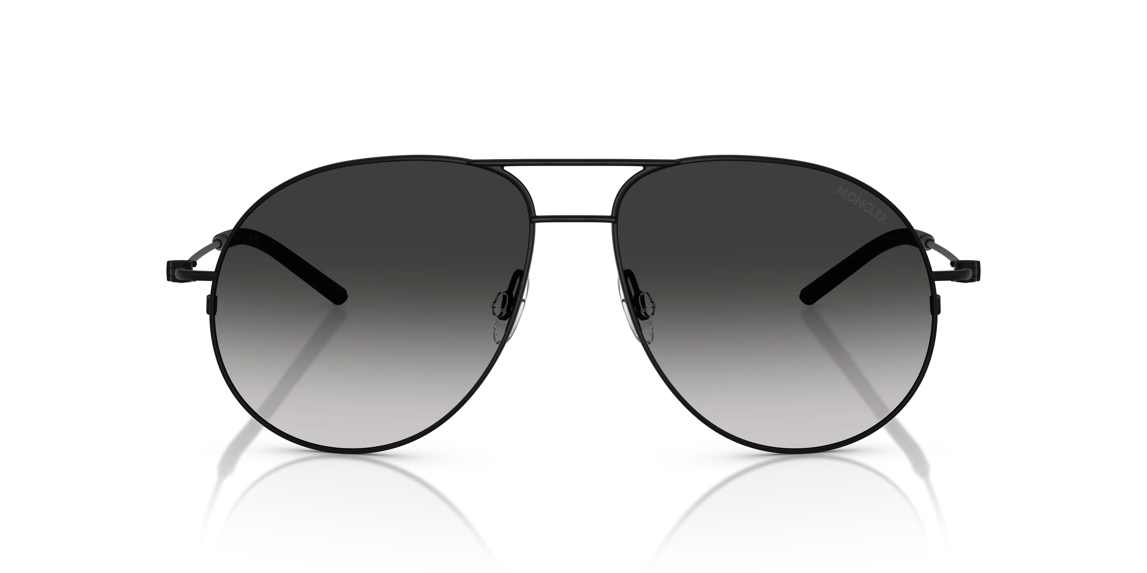 Moncler ME4002 FLYZE 10013C Occhiali da sole Acciaio Nero Grigio Pilot Normale Sfumato - immagine 3
